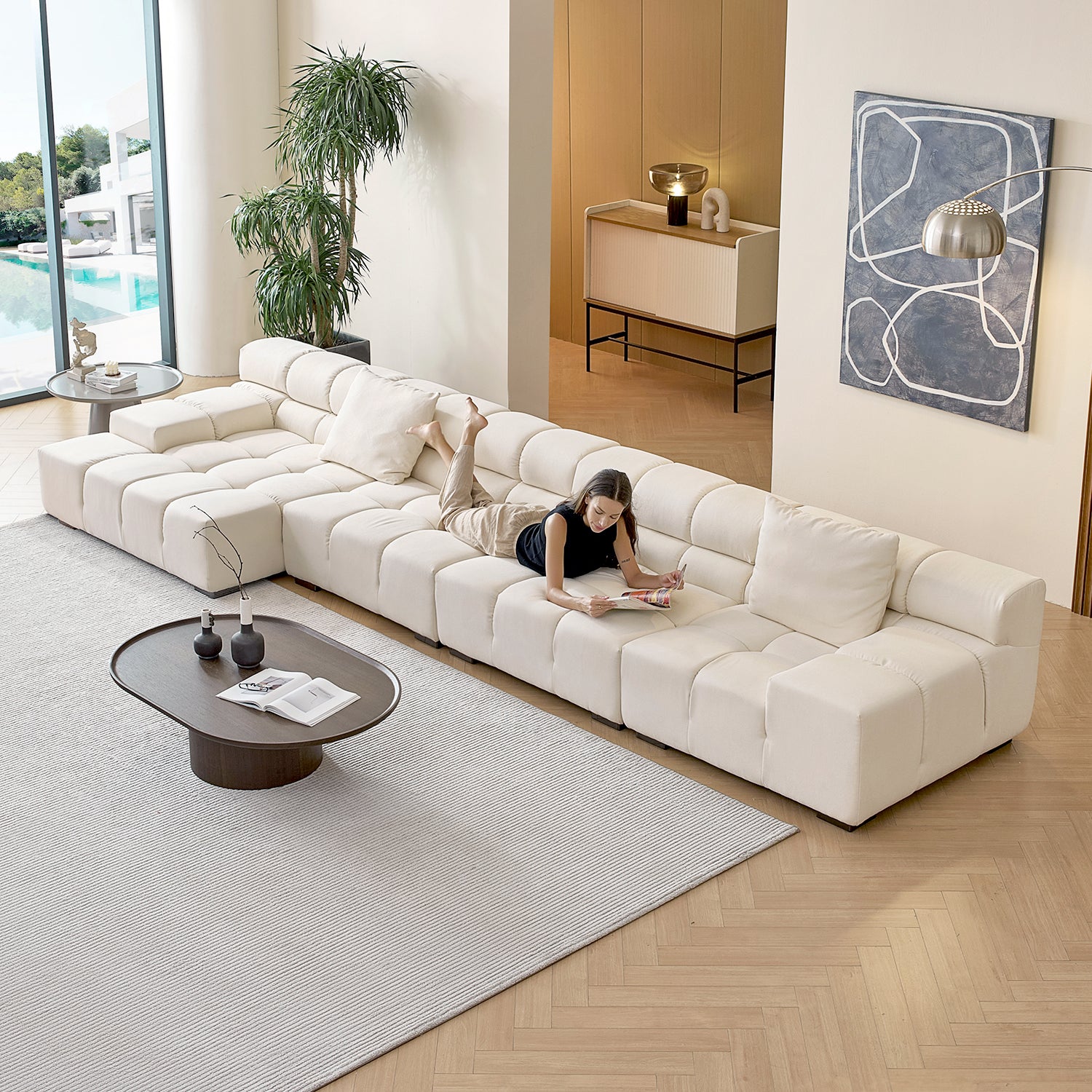 Amora Sectional Low Arm