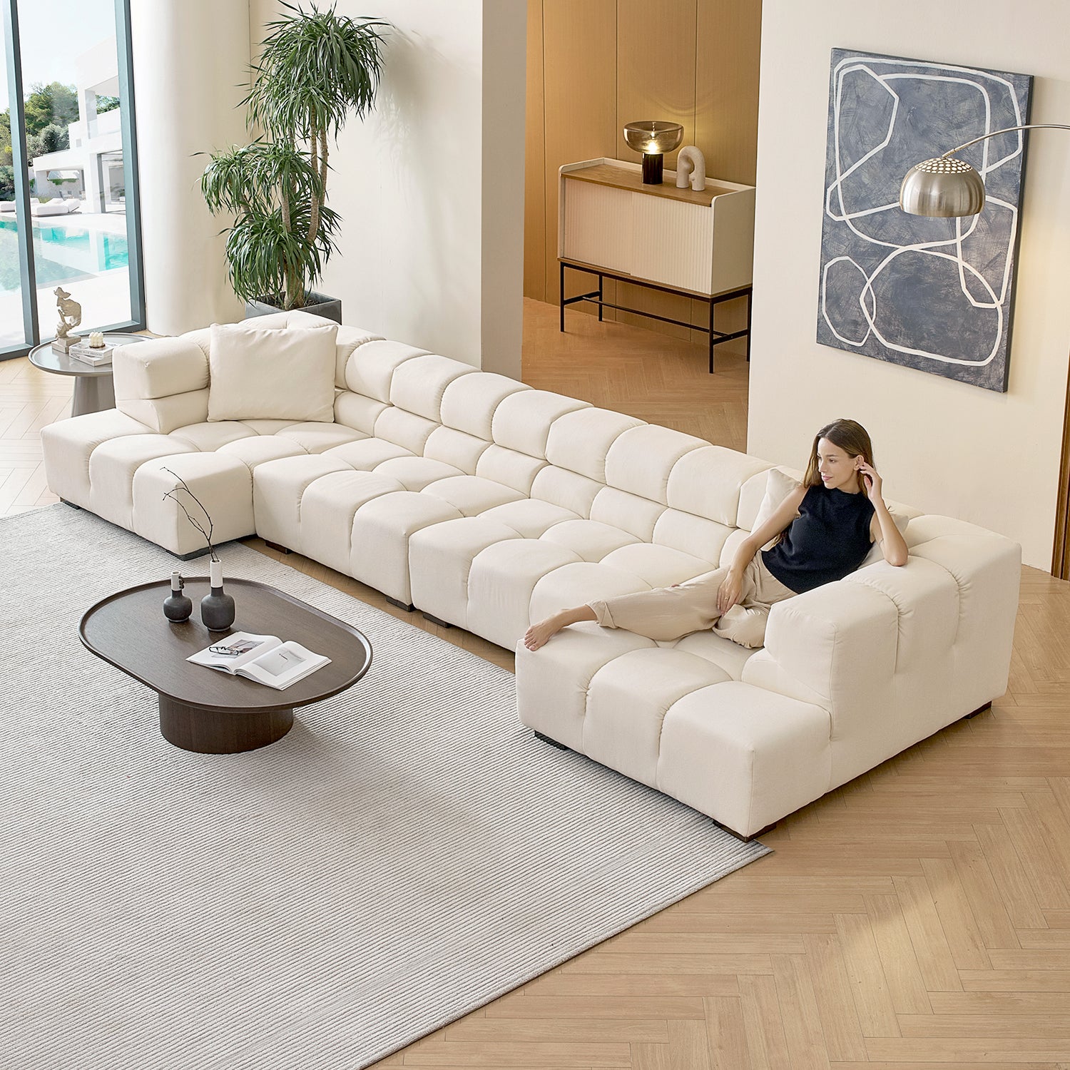 Amora U Sectional High Arm - Mario Capasa