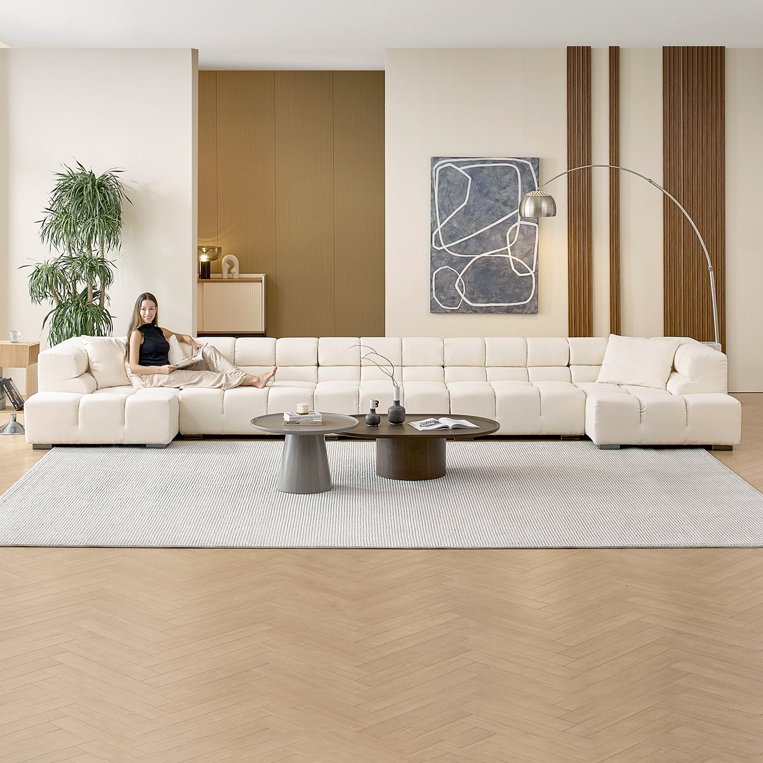 Amora U Sectional High Arm - Mario Capasa