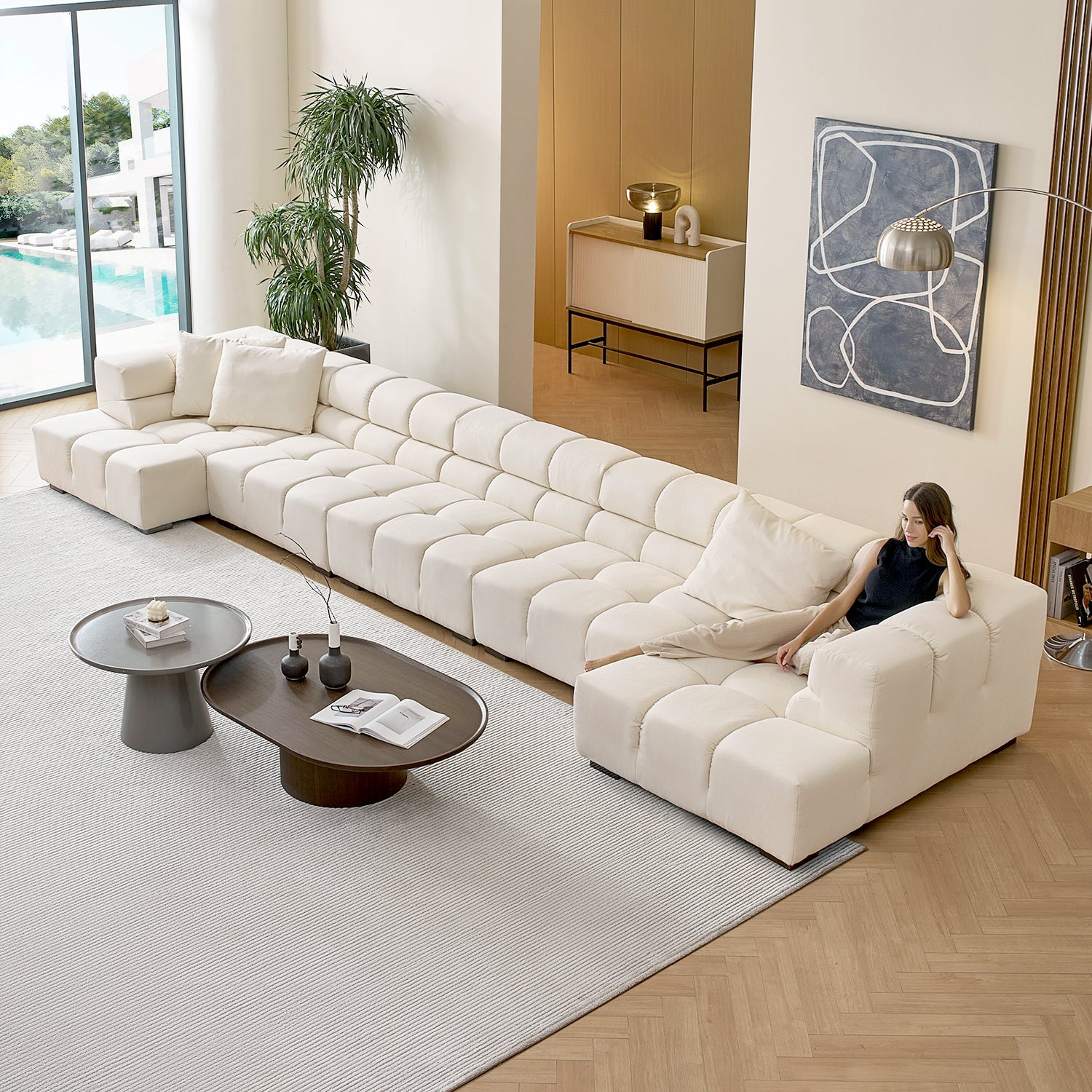 Amora U Sectional High Arm - Mario Capasa