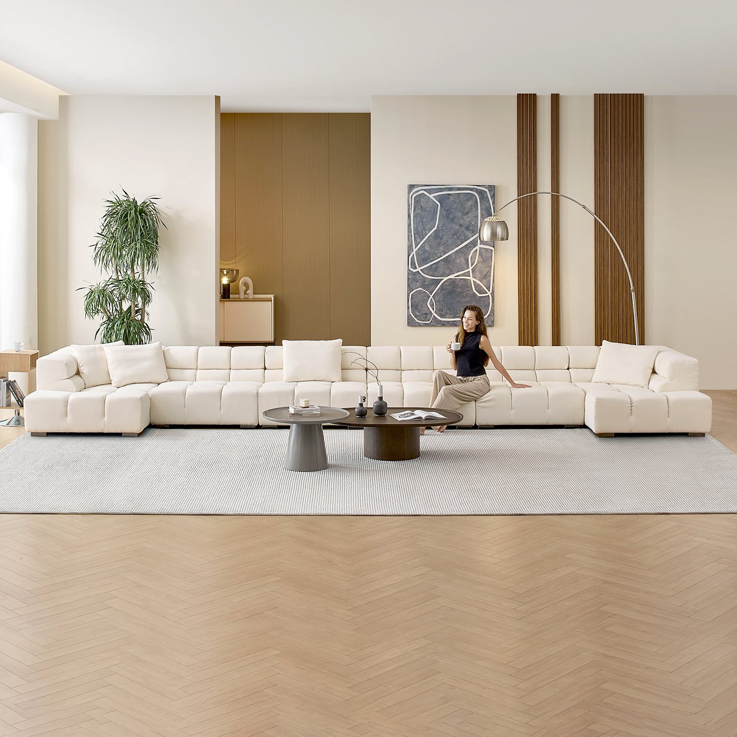 Amora U Sectional High Arm - Mario Capasa