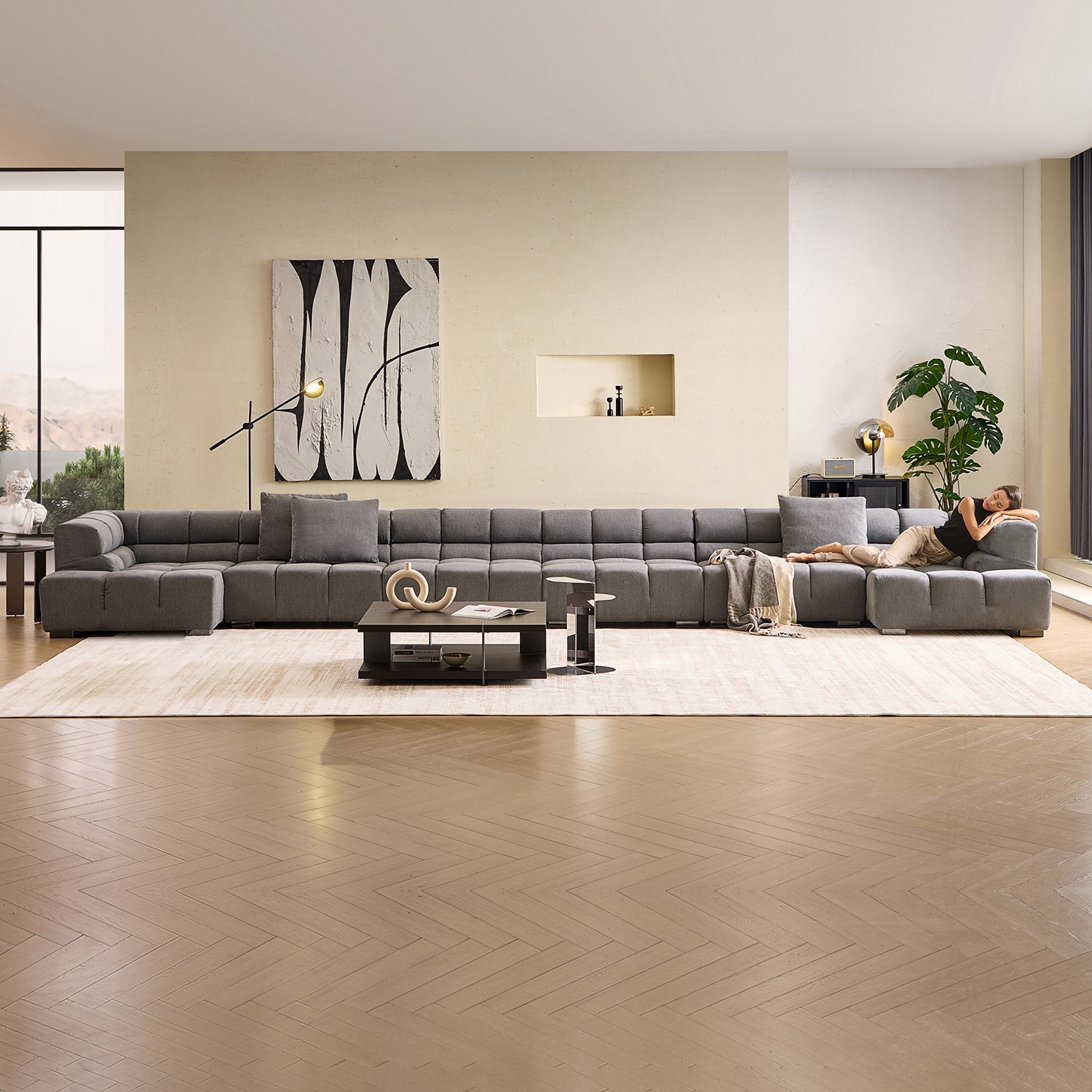 Amora U Sectional High Arm - Mario Capasa