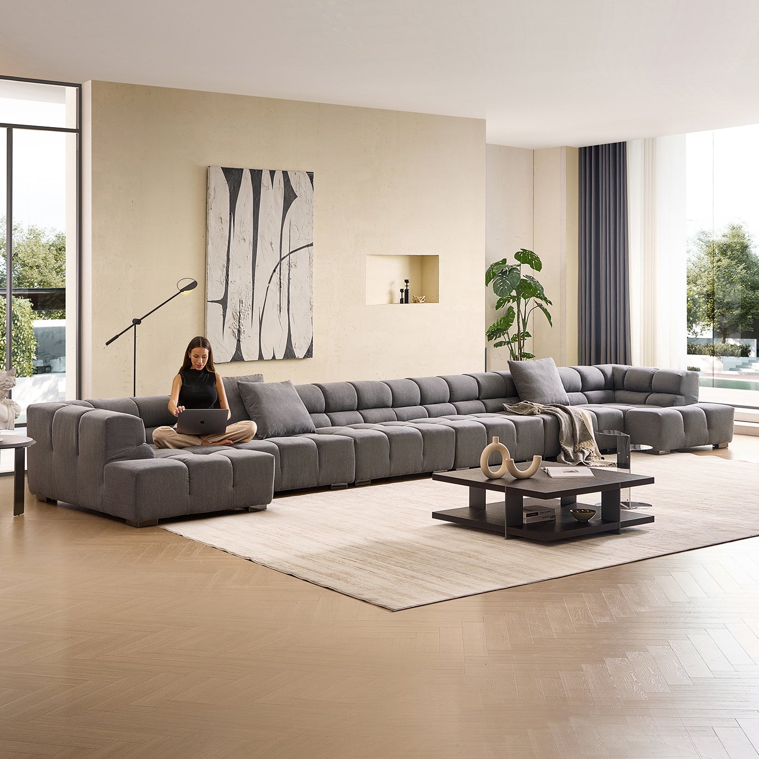 Amora U Sectional High Arm - Mario Capasa