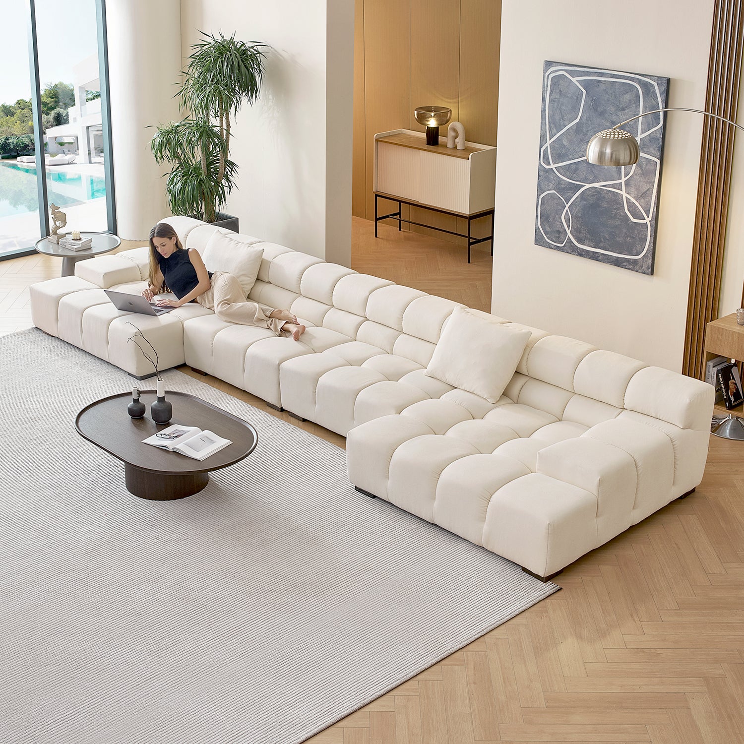 Amora U Sectional Low Arm - Mario Capasa