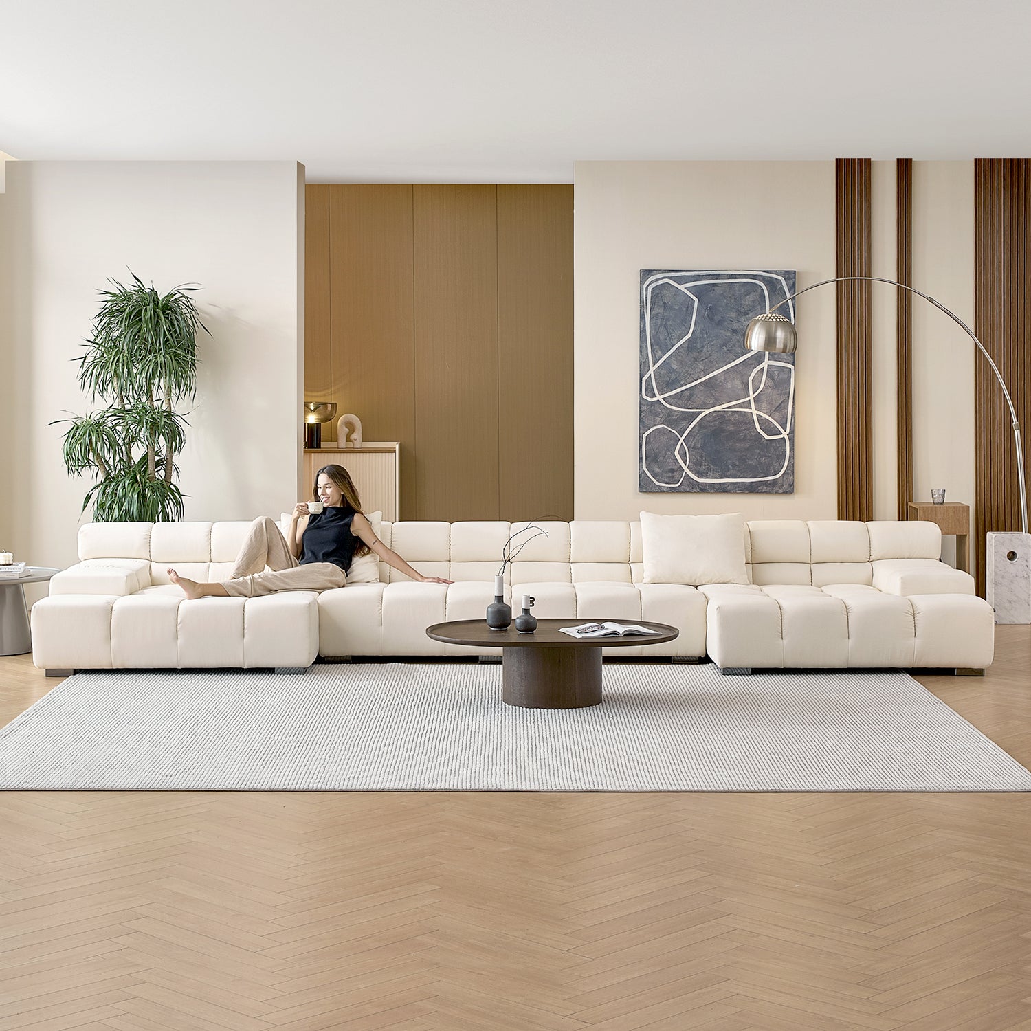 Amora U Sectional Low Arm - Mario Capasa