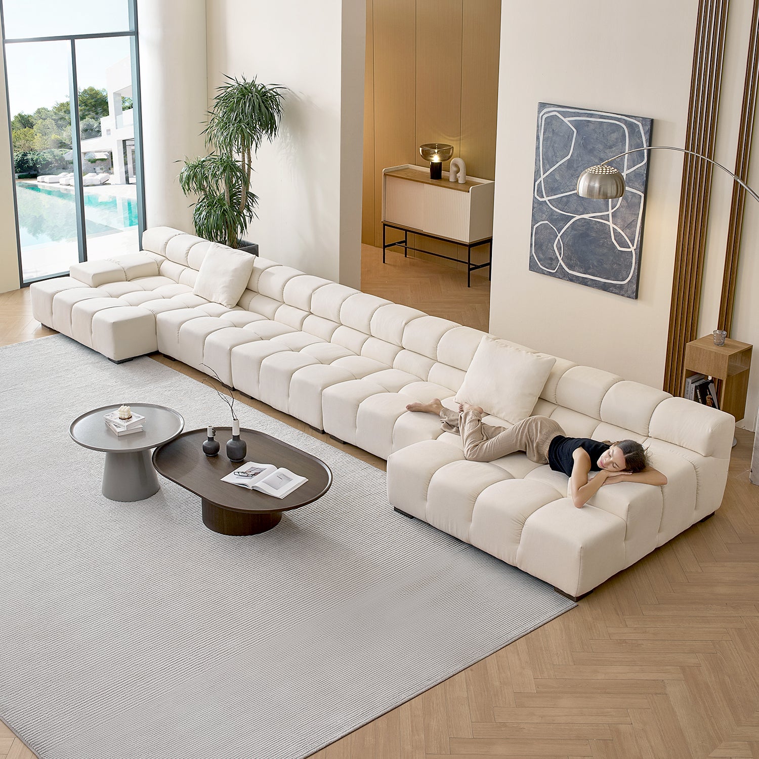 Amora U Sectional Low Arm - Mario Capasa