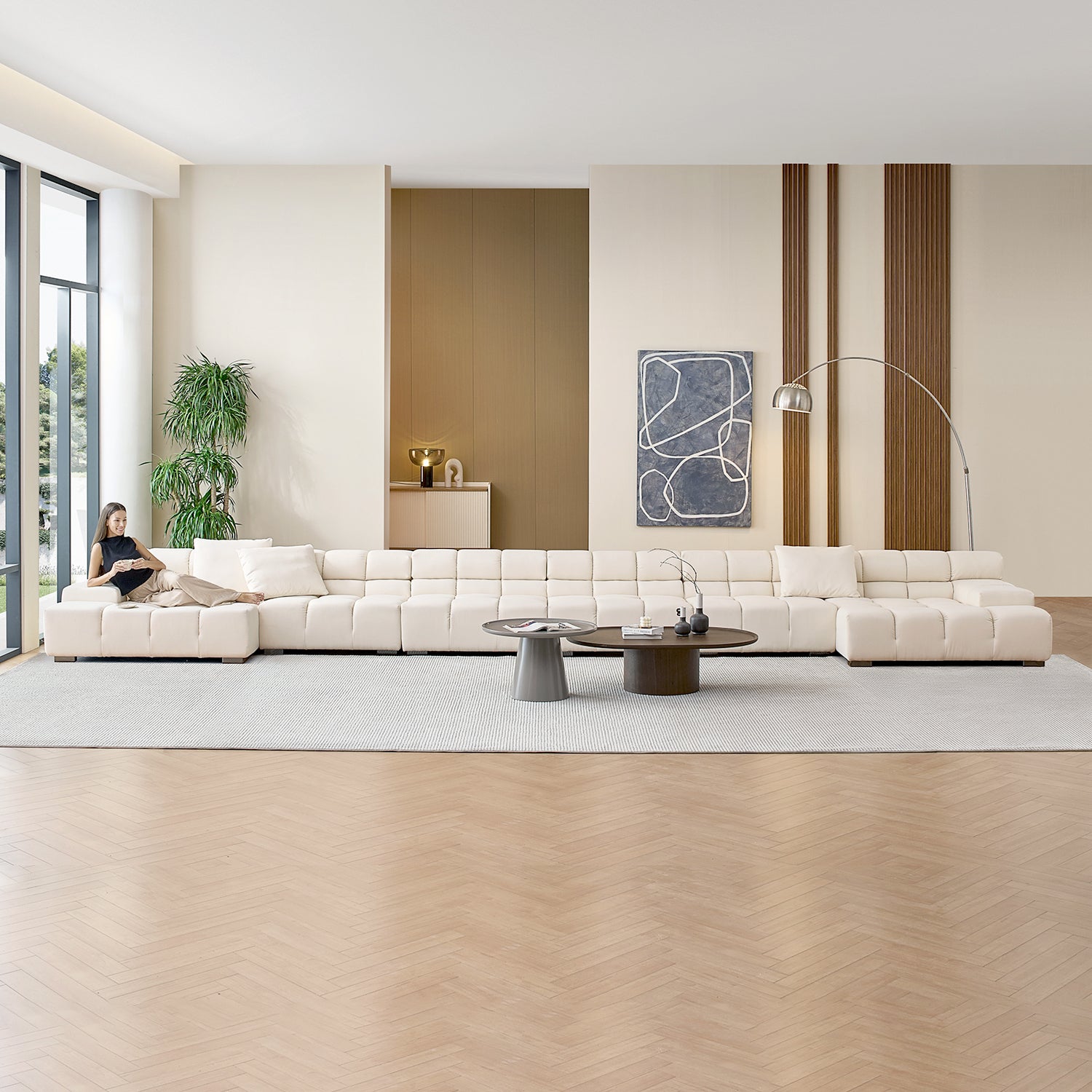 Amora U Sectional Low Arm - Mario Capasa