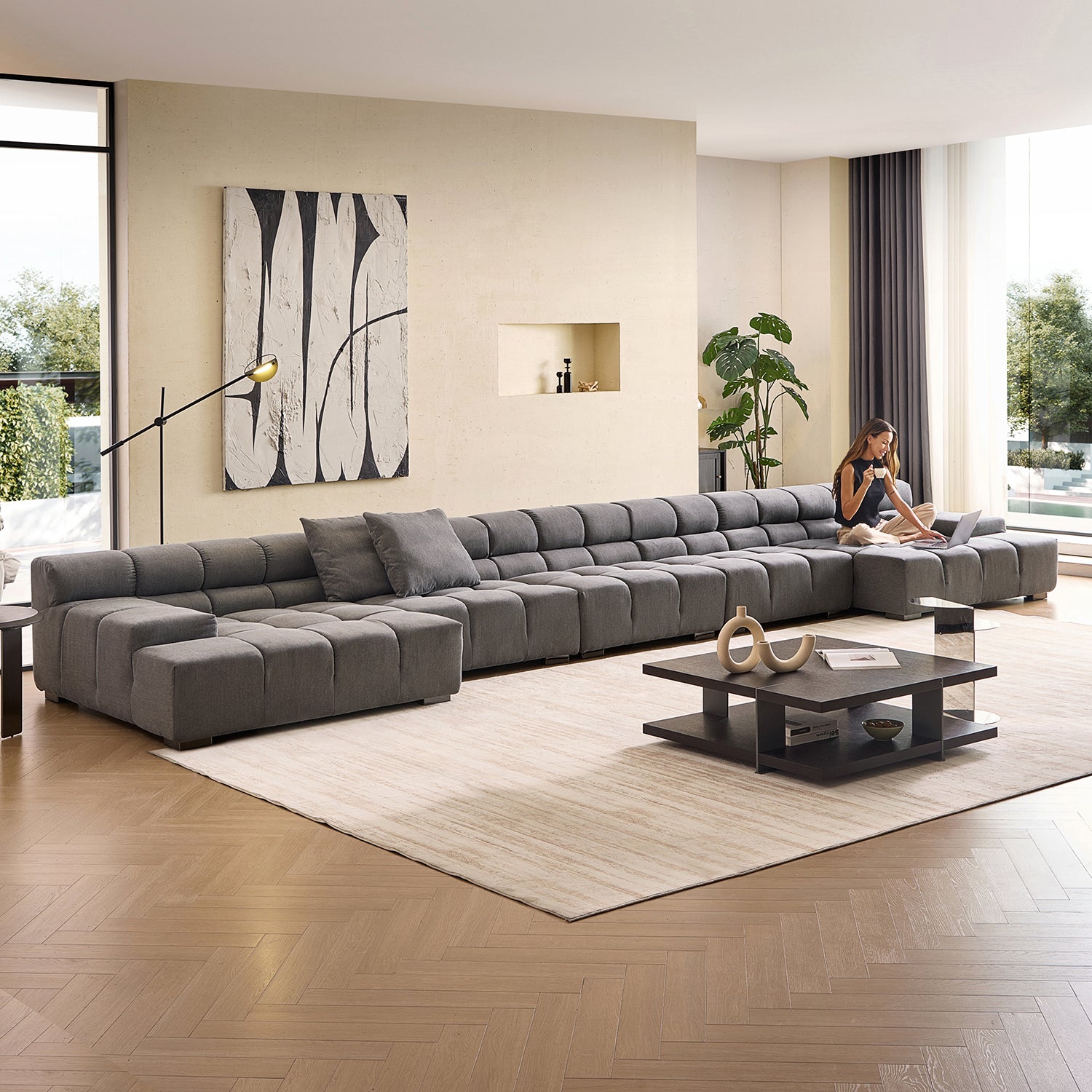 Amora U Sectional Low Arm - Mario Capasa