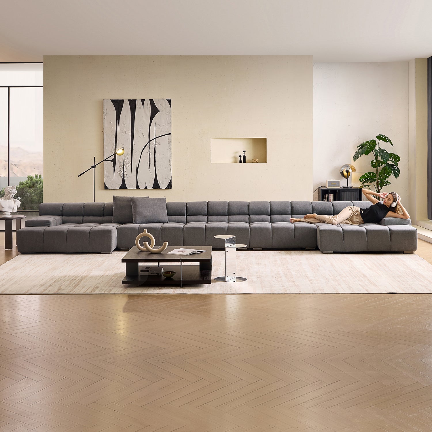 Amora U Sectional Low Arm - Mario Capasa