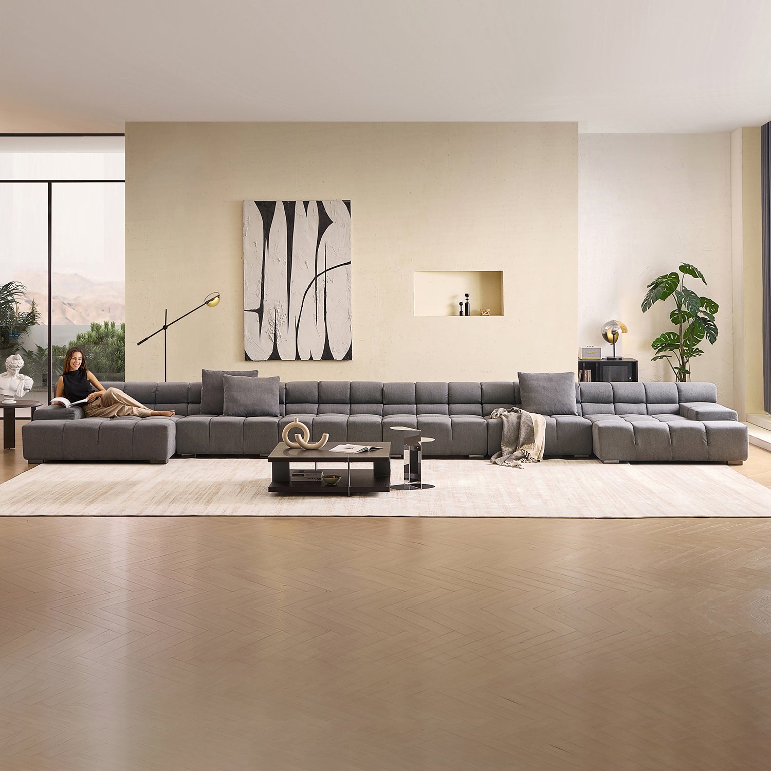 Amora U Sectional Low Arm - Mario Capasa