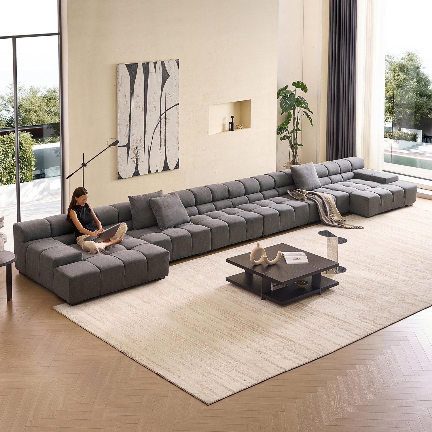 Amora U Sectional Low Arm - Mario Capasa