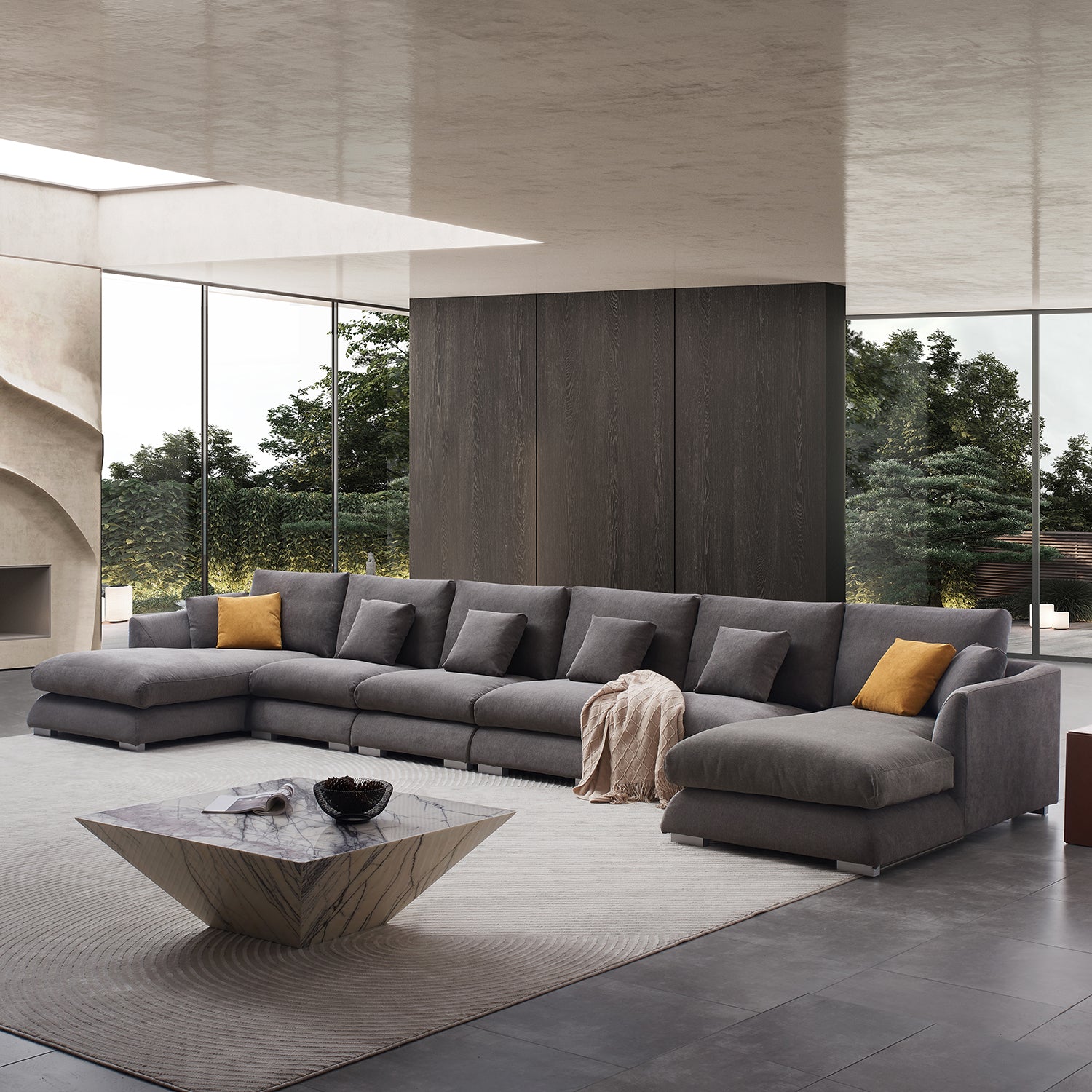 Feathers U-Sectional - Mario Capasa