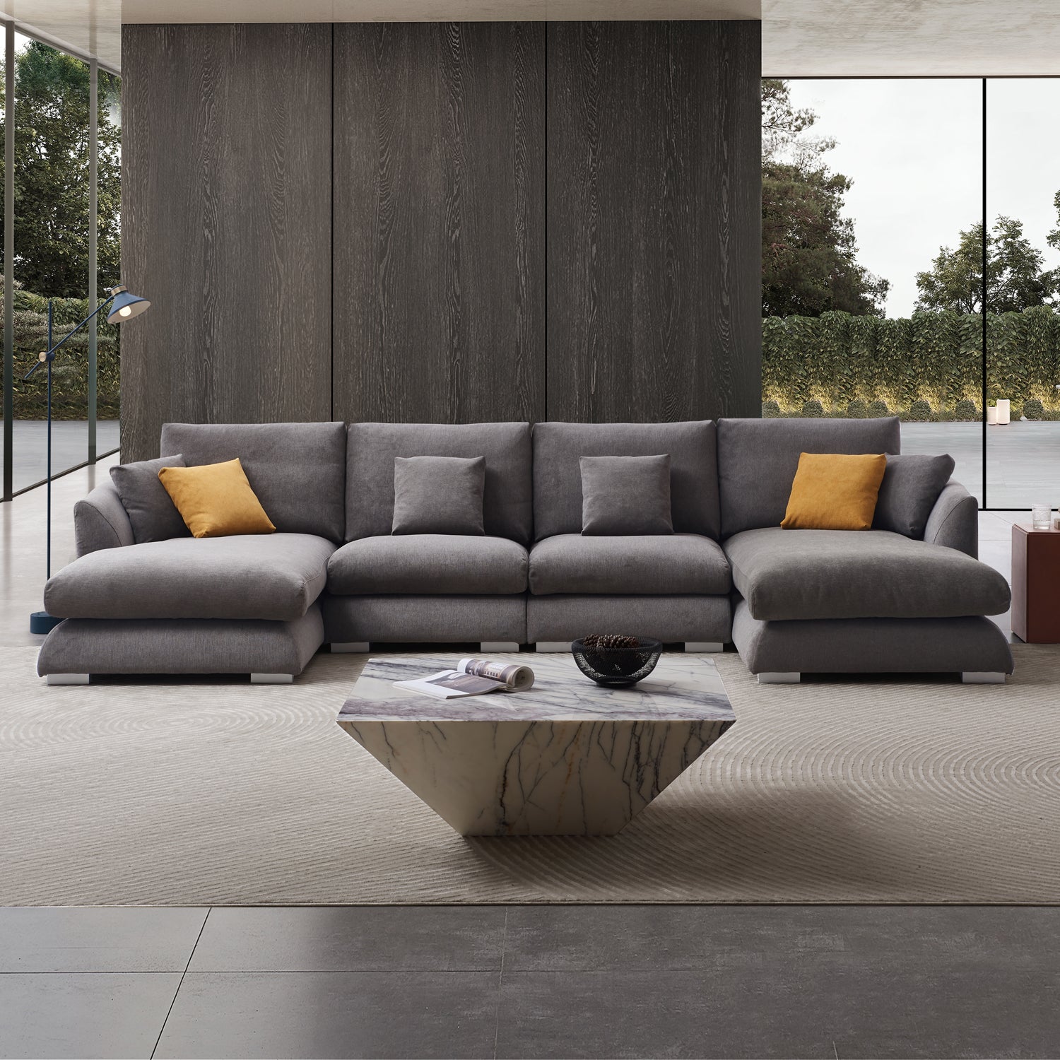 Feathers U-Sectional