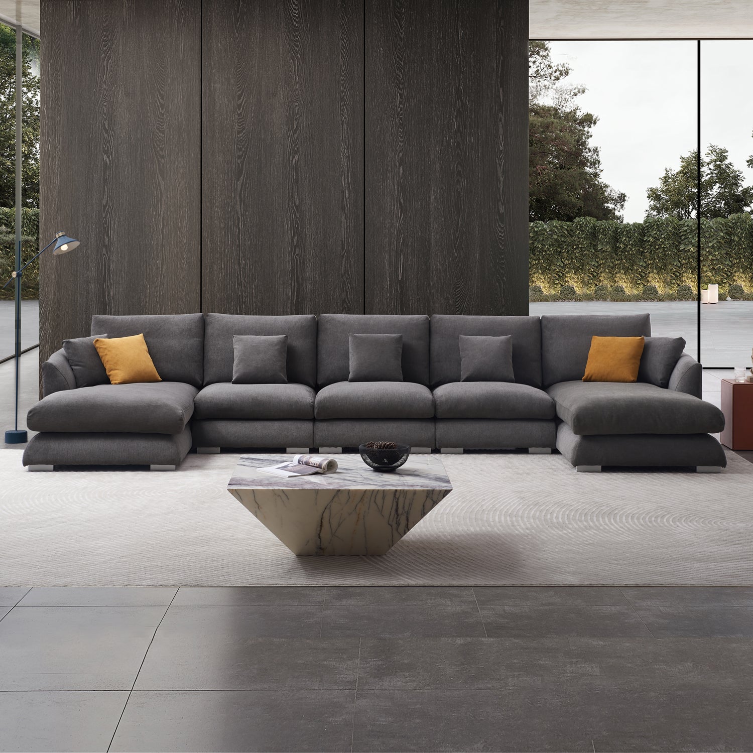 Feathers U-Sectional