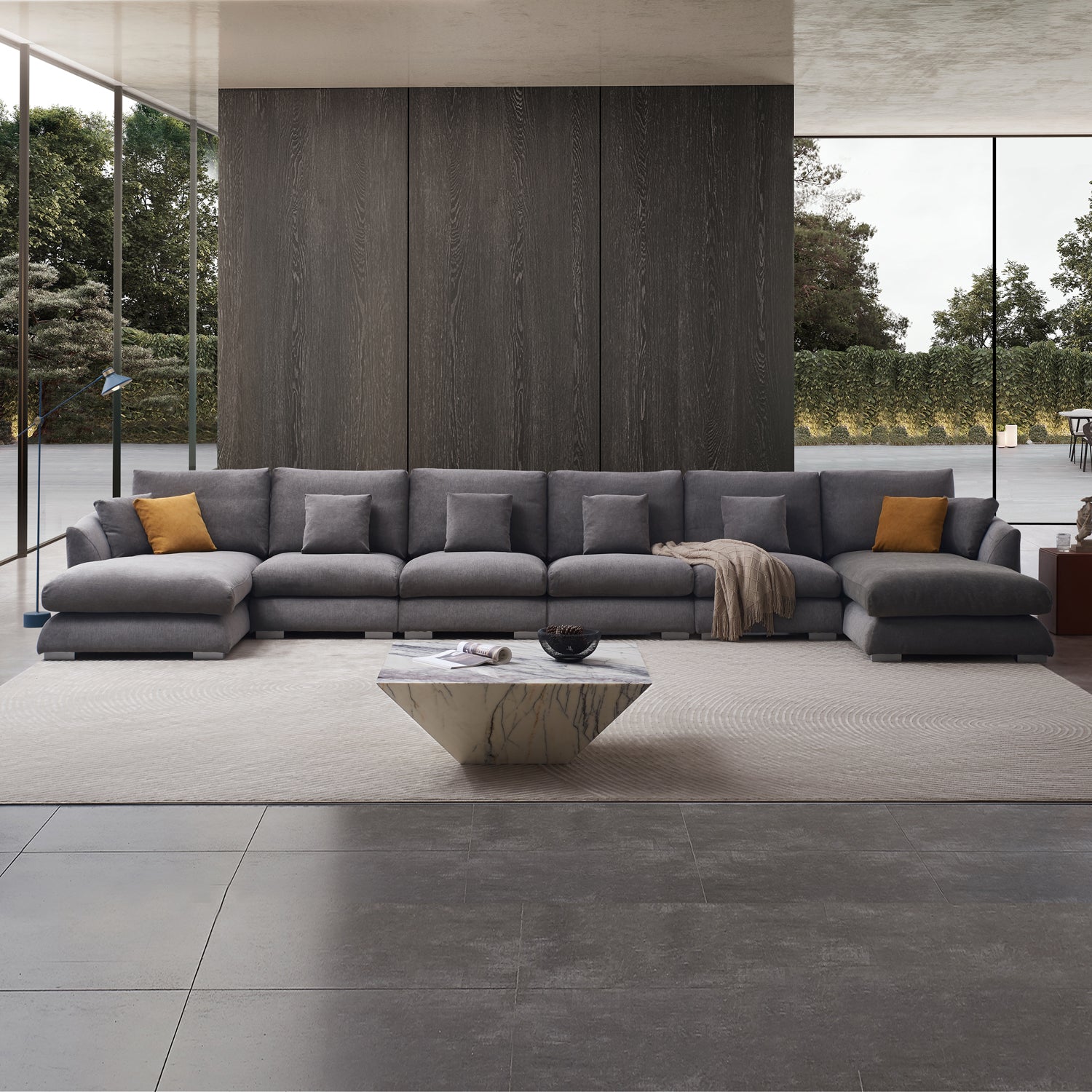 Feathers U-Sectional