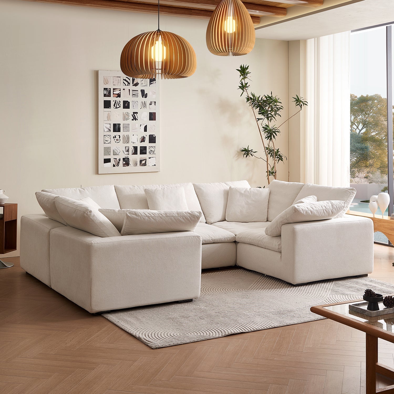 Malibu Cloud U Closed Sectional - Mario Capasa