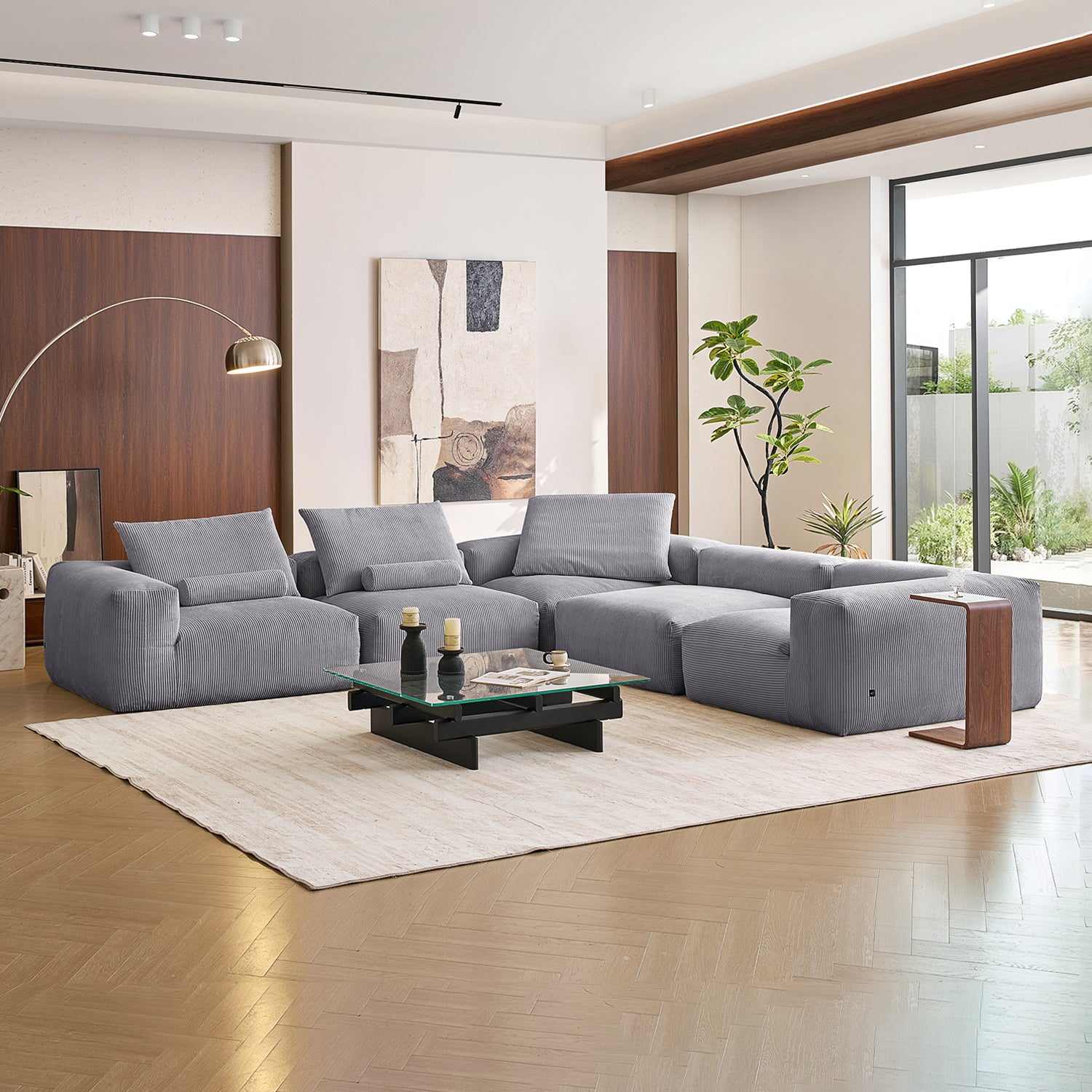Mellow Closed L Sectional - Mario Capasa