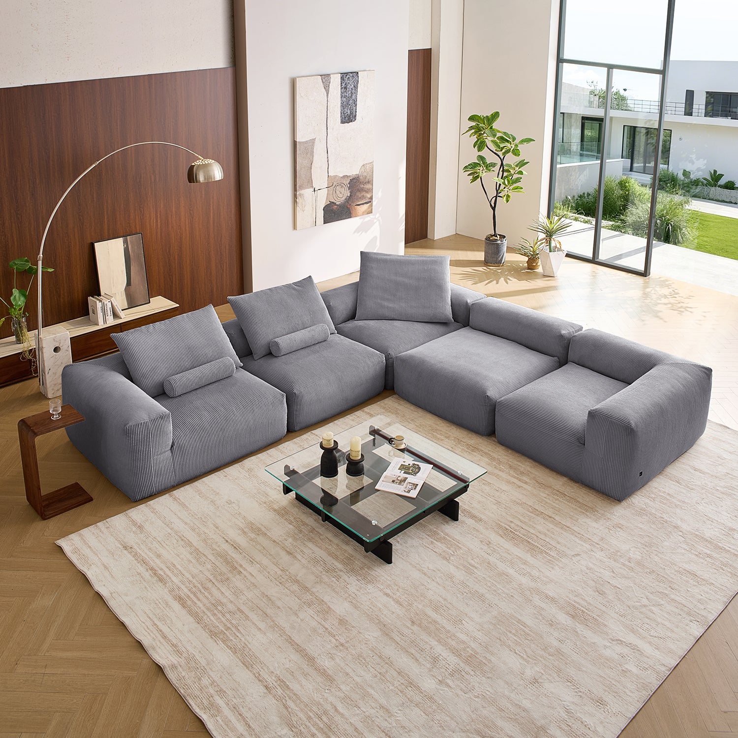 Mellow Closed L Sectional - Mario Capasa