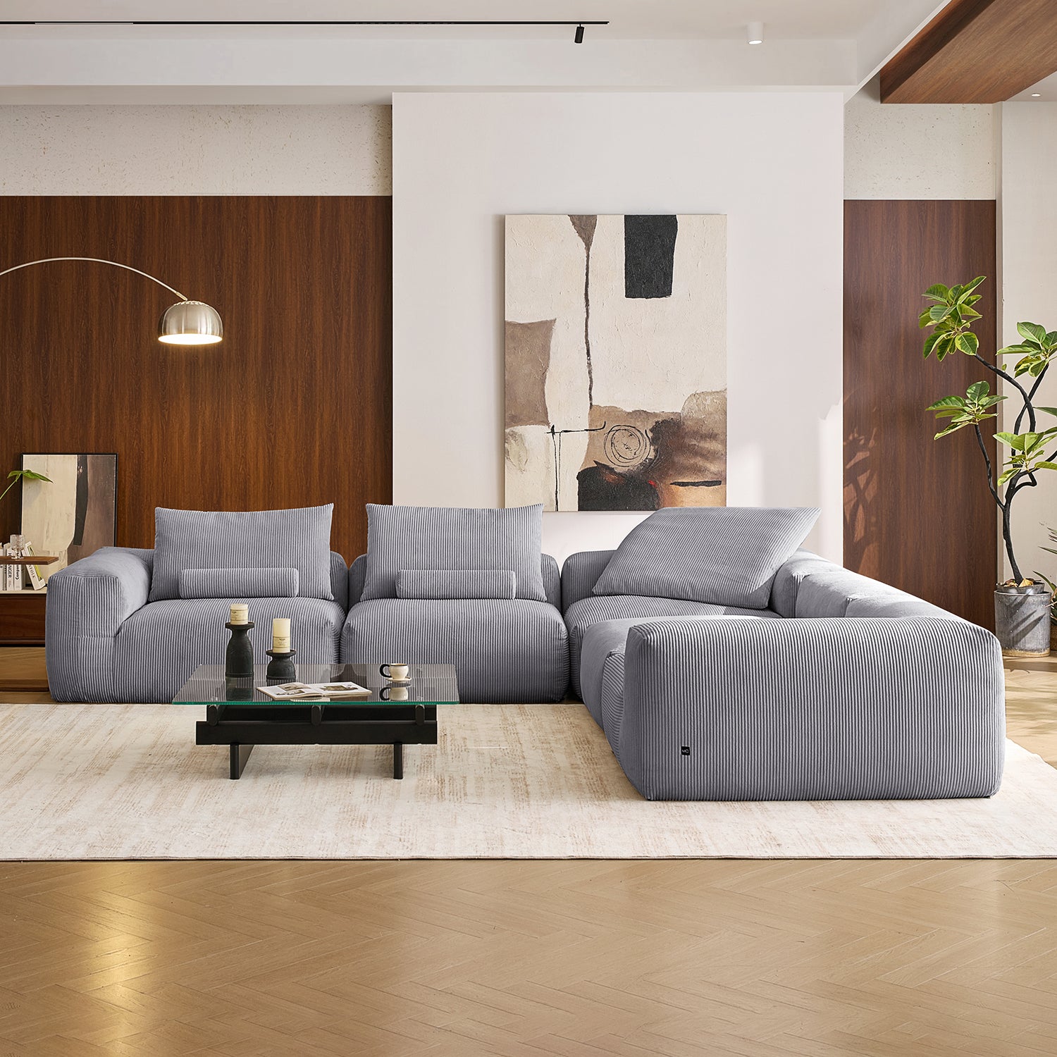 Mellow Closed L Sectional - Mario Capasa