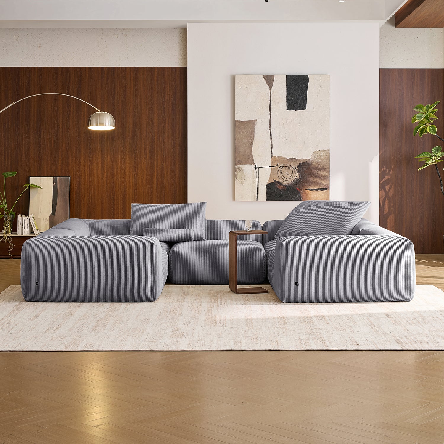 Mellow Closed U Sectional - Mario Capasa