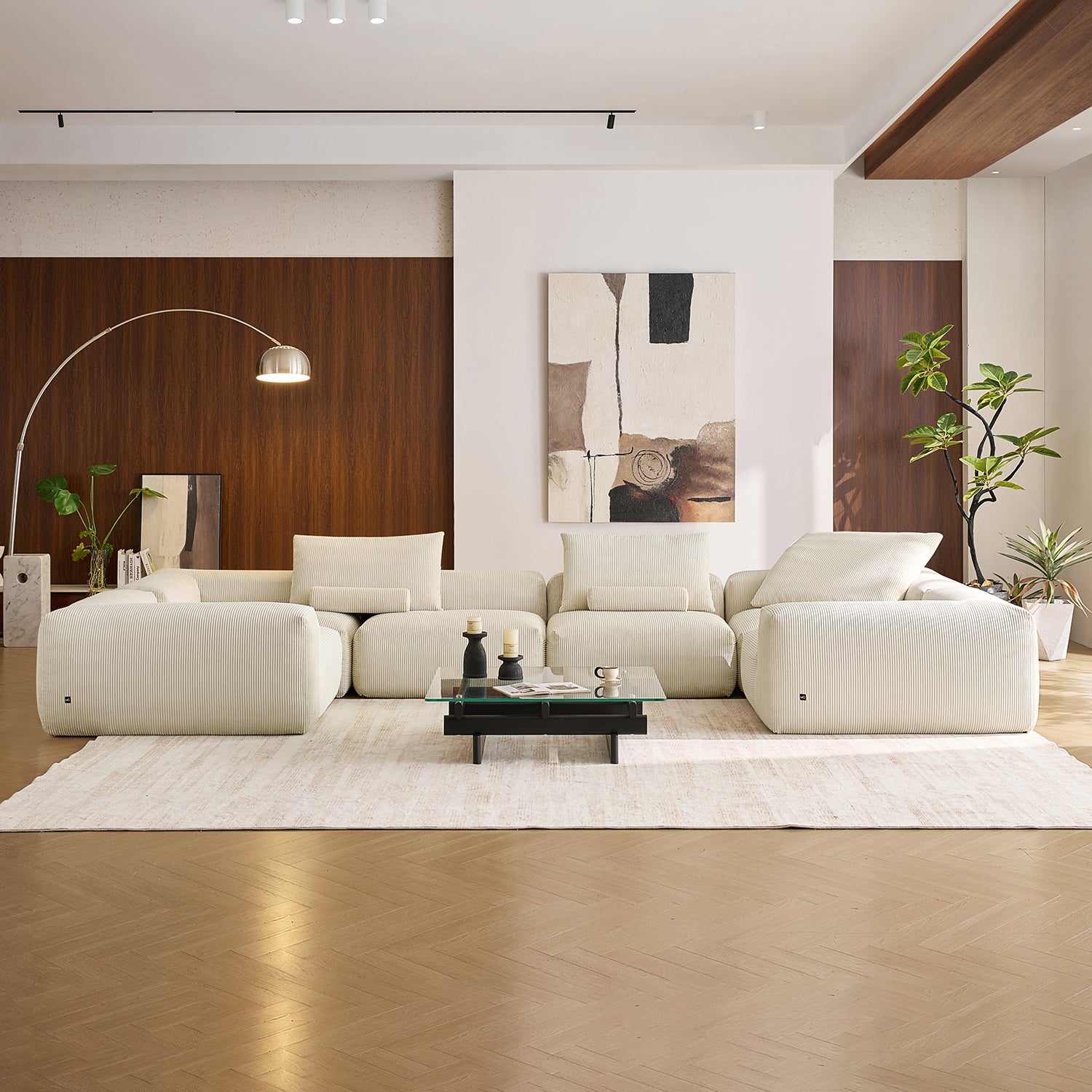 Mellow Closed U Sectional - Mario Capasa
