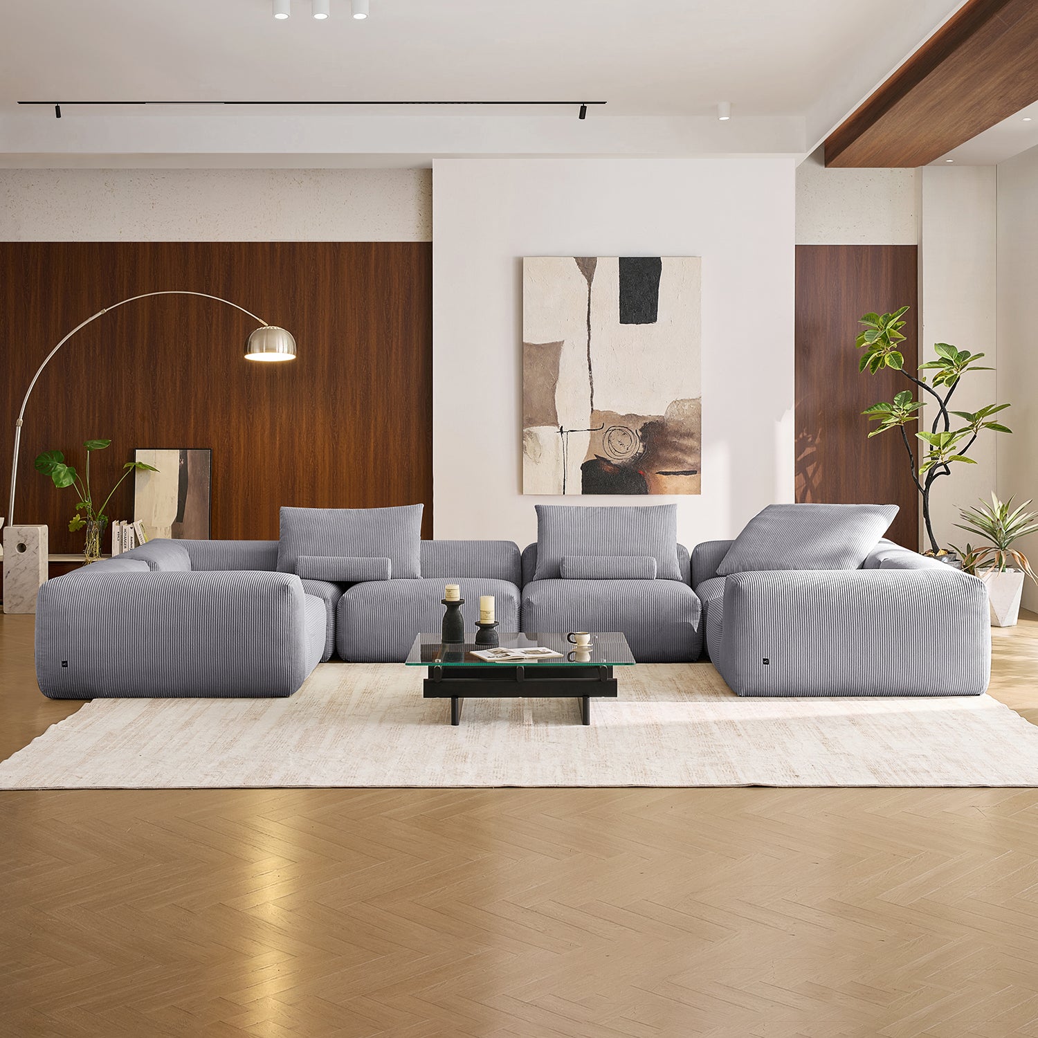 Mellow Closed U Sectional - Mario Capasa