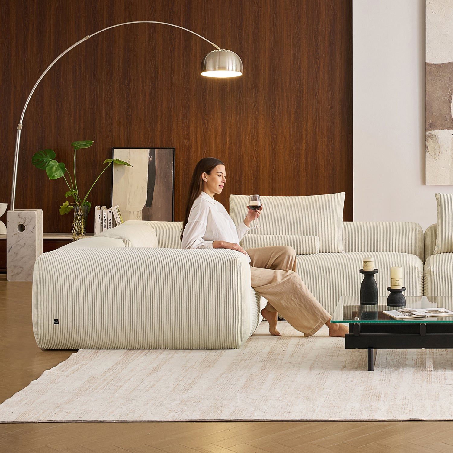 Mellow Closed U Sectional - Mario Capasa