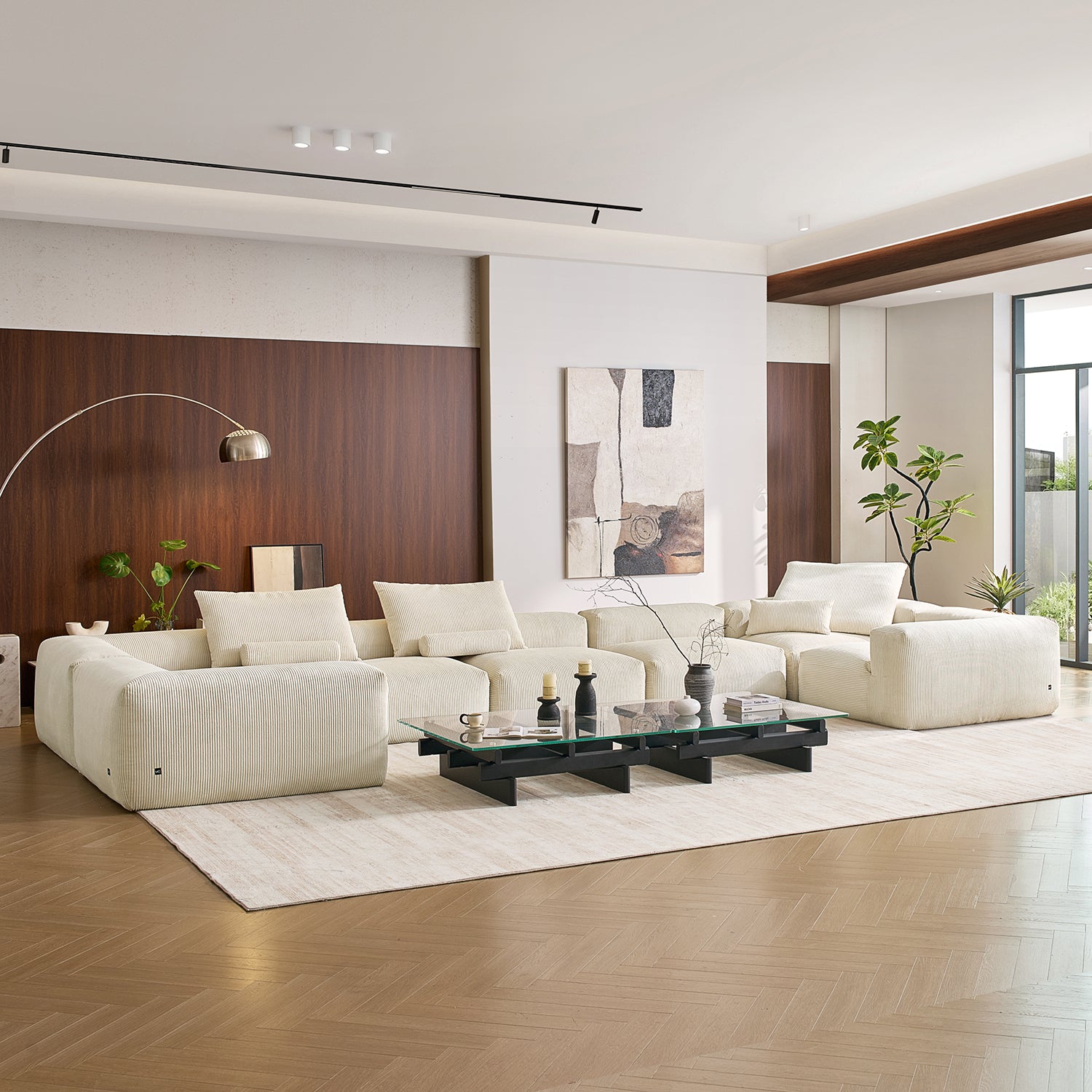 Mellow Closed U Sectional - Mario Capasa