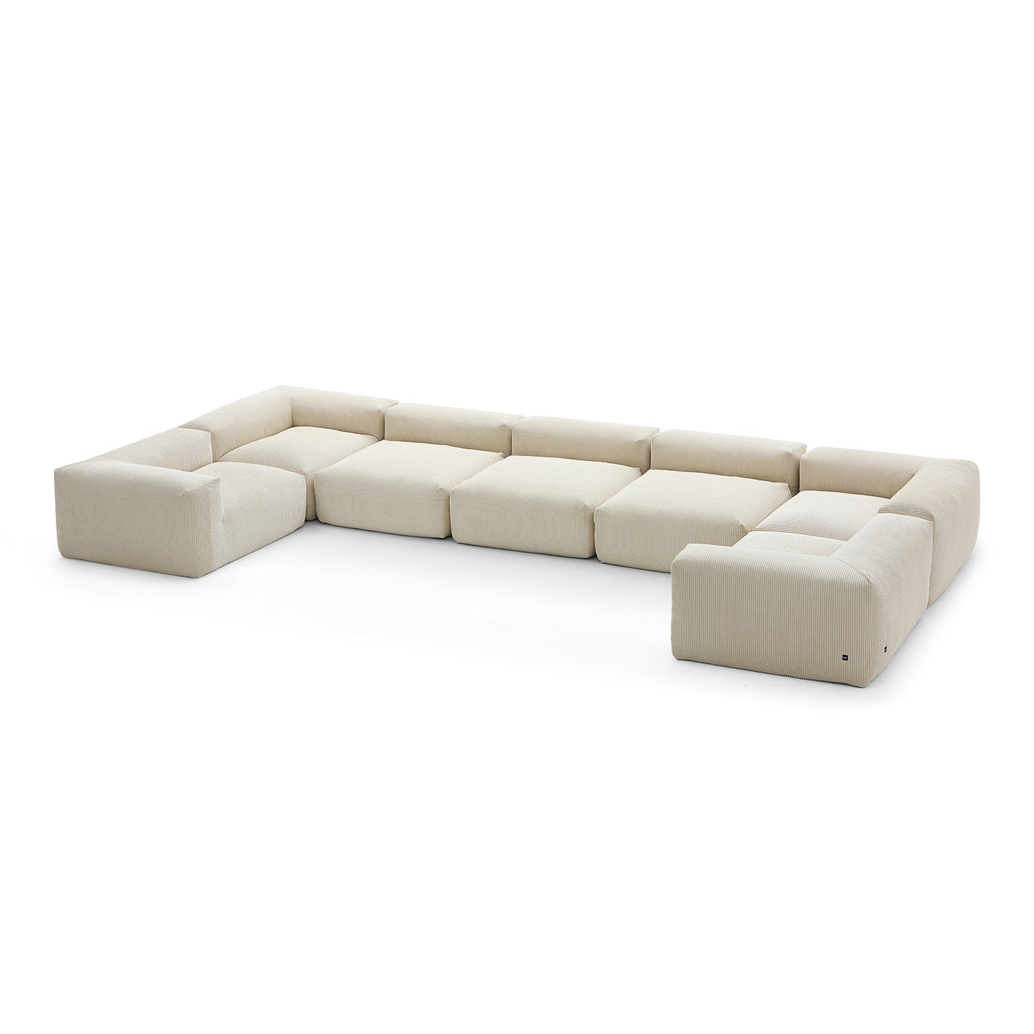 Mellow Extra Deep Closed U Sectional - Mario Capasa