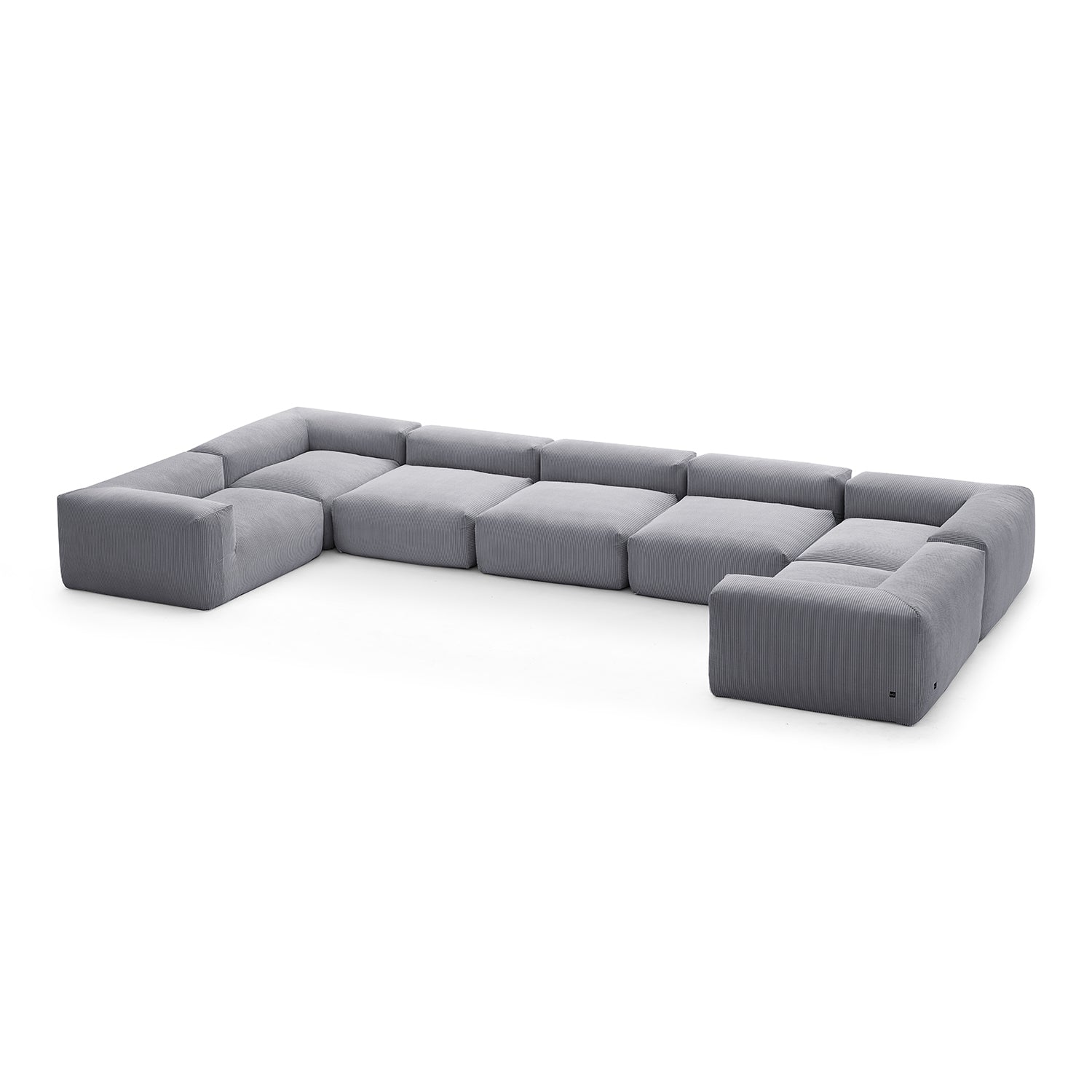 Mellow Extra Deep Closed U Sectional - Mario Capasa