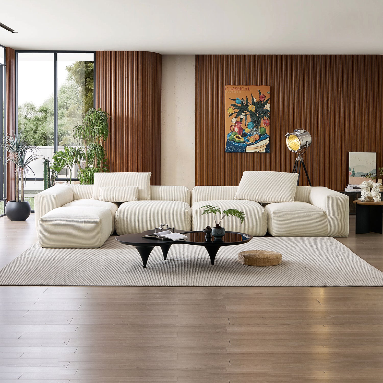 Mellow Extra Deep Sectional with Ottoman