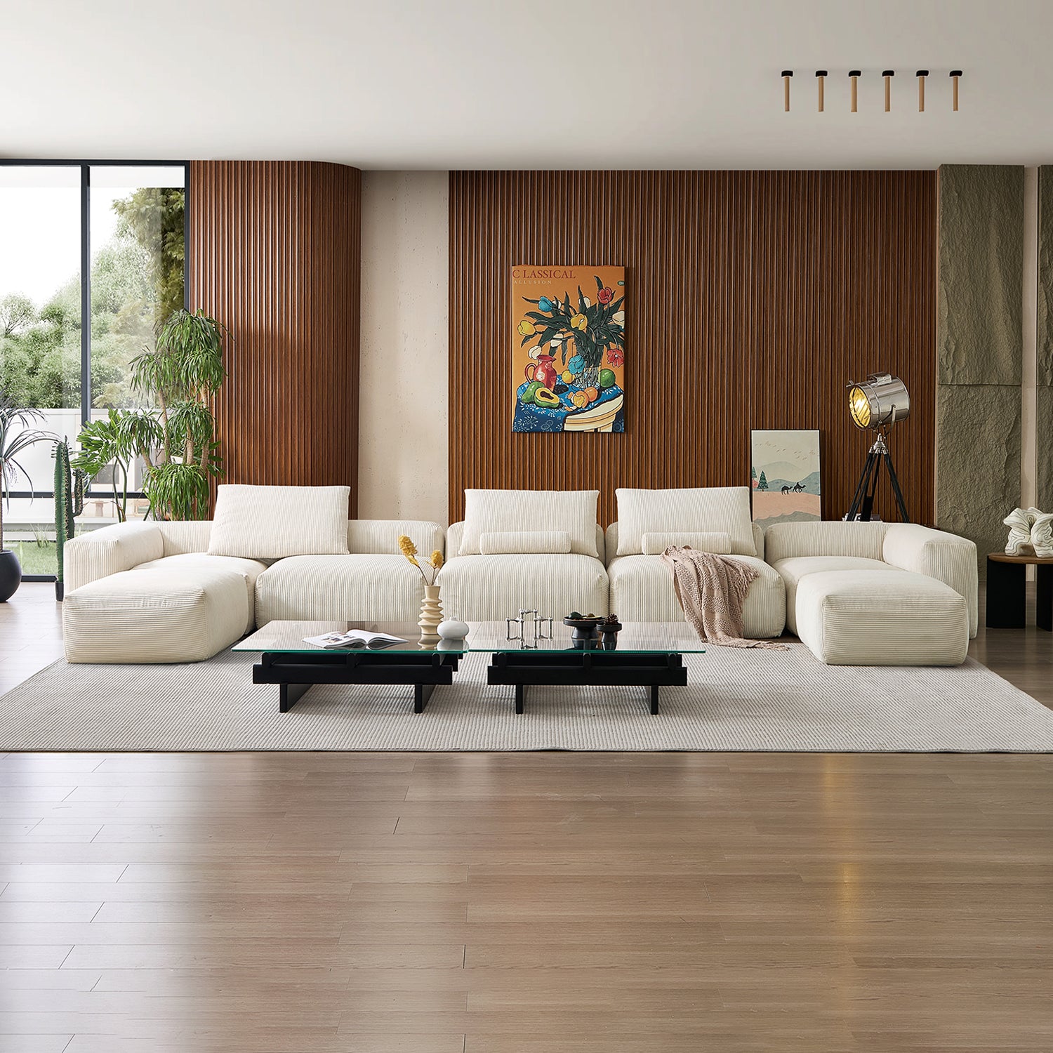 Mellow Extra Deep U Sectional with Ottoman - Mario Capasa