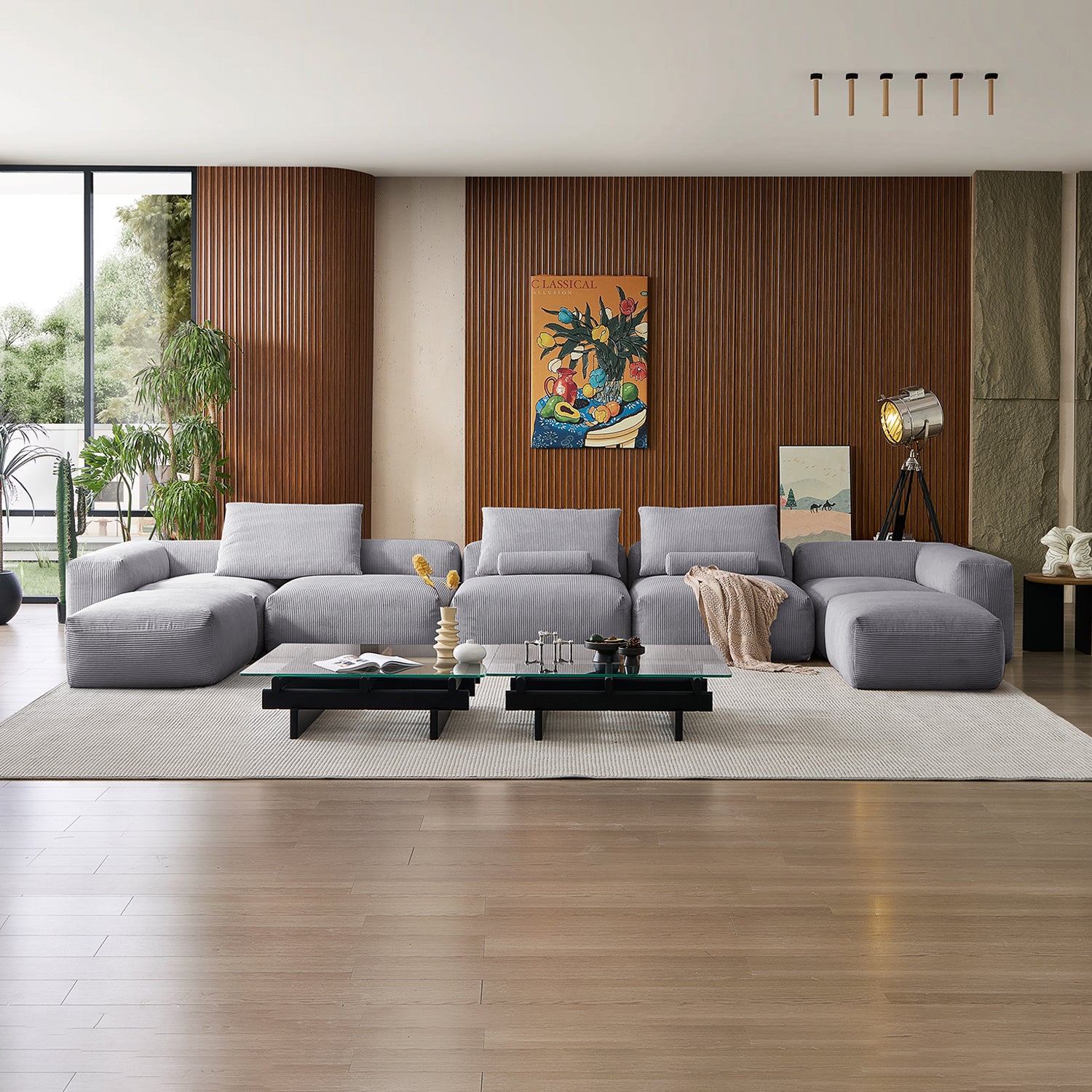 Mellow Extra Deep U Sectional with Ottoman - Mario Capasa