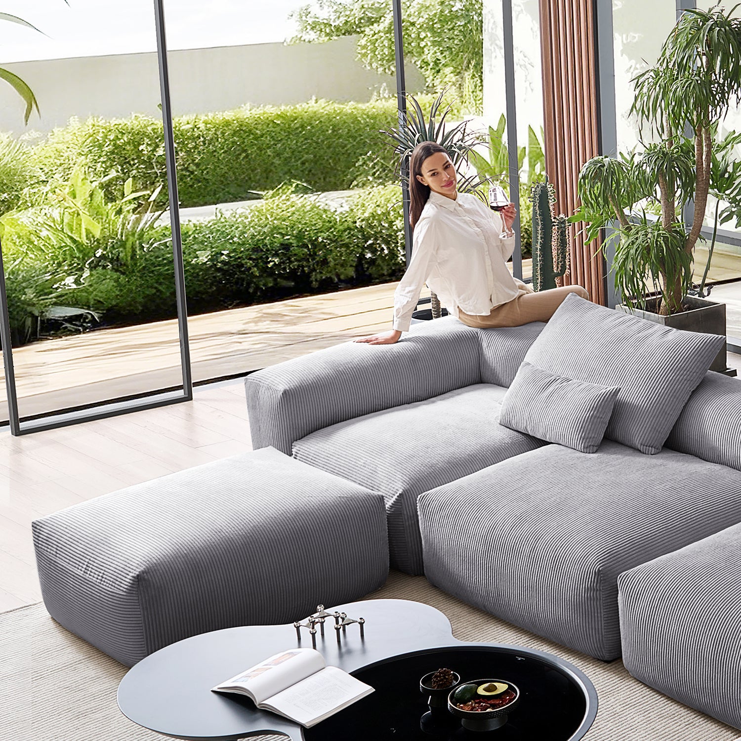 Mellow Extra Deep U Sectional with Ottoman - Mario Capasa
