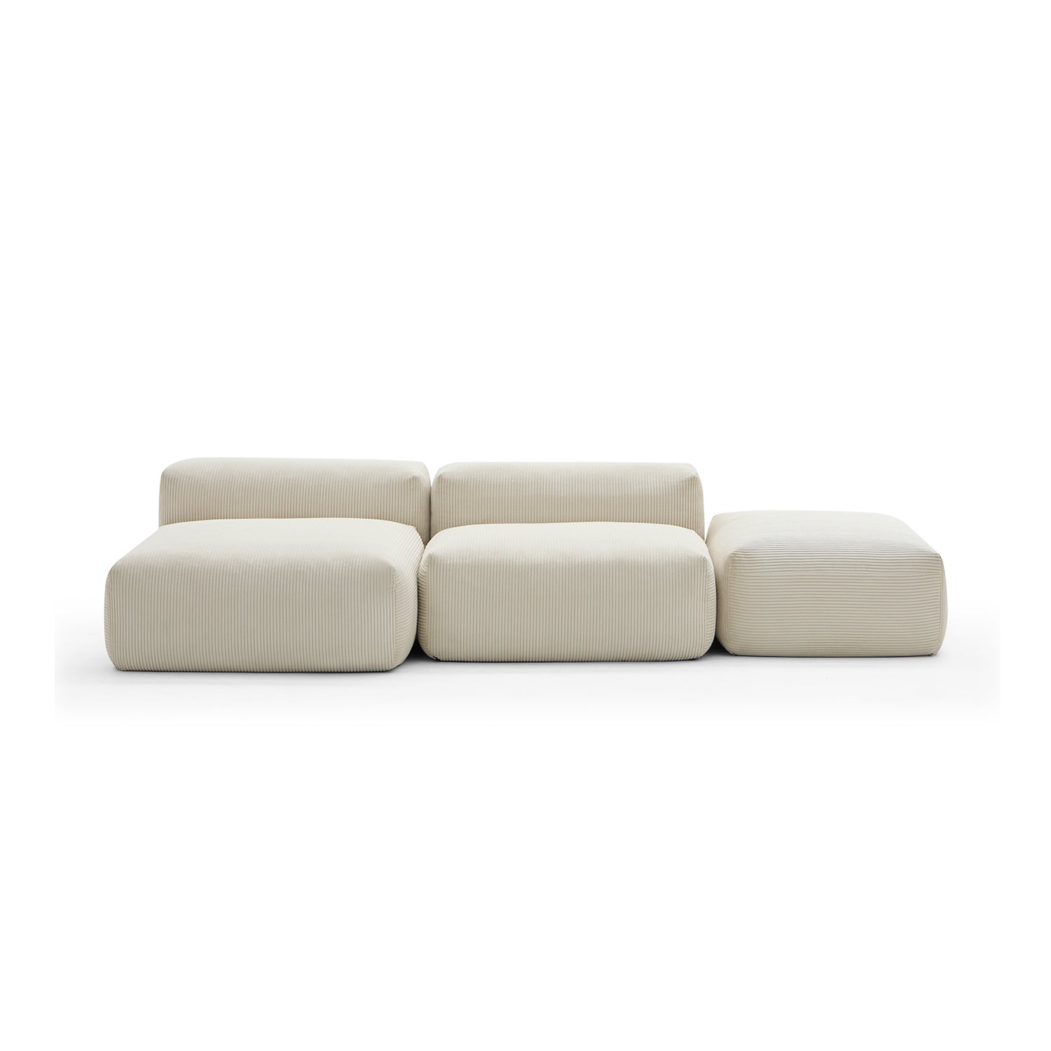 Mellow Open Sectional with Ottoman - Mario Capasa