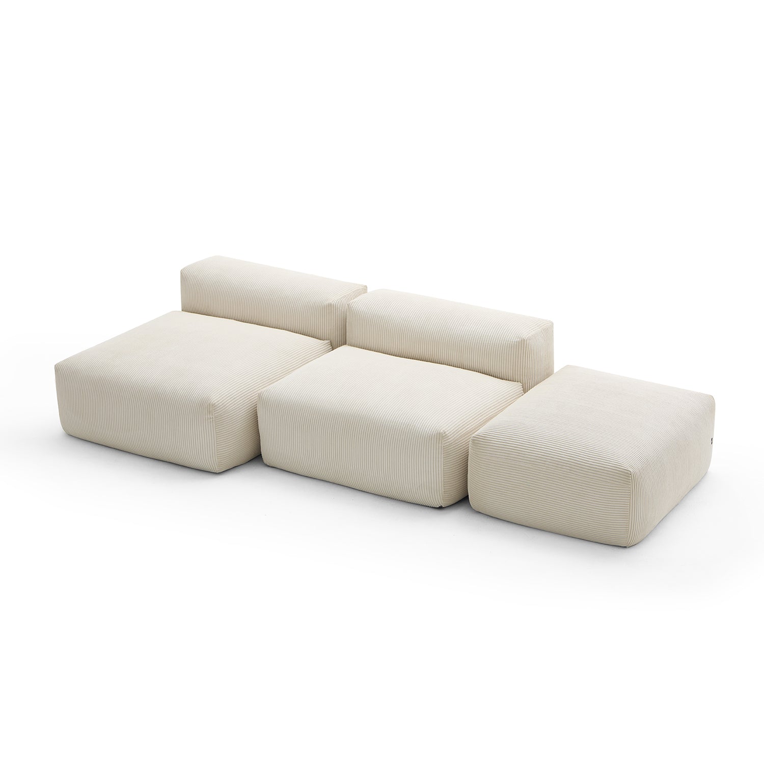 Mellow Open Sectional with Ottoman - Mario Capasa