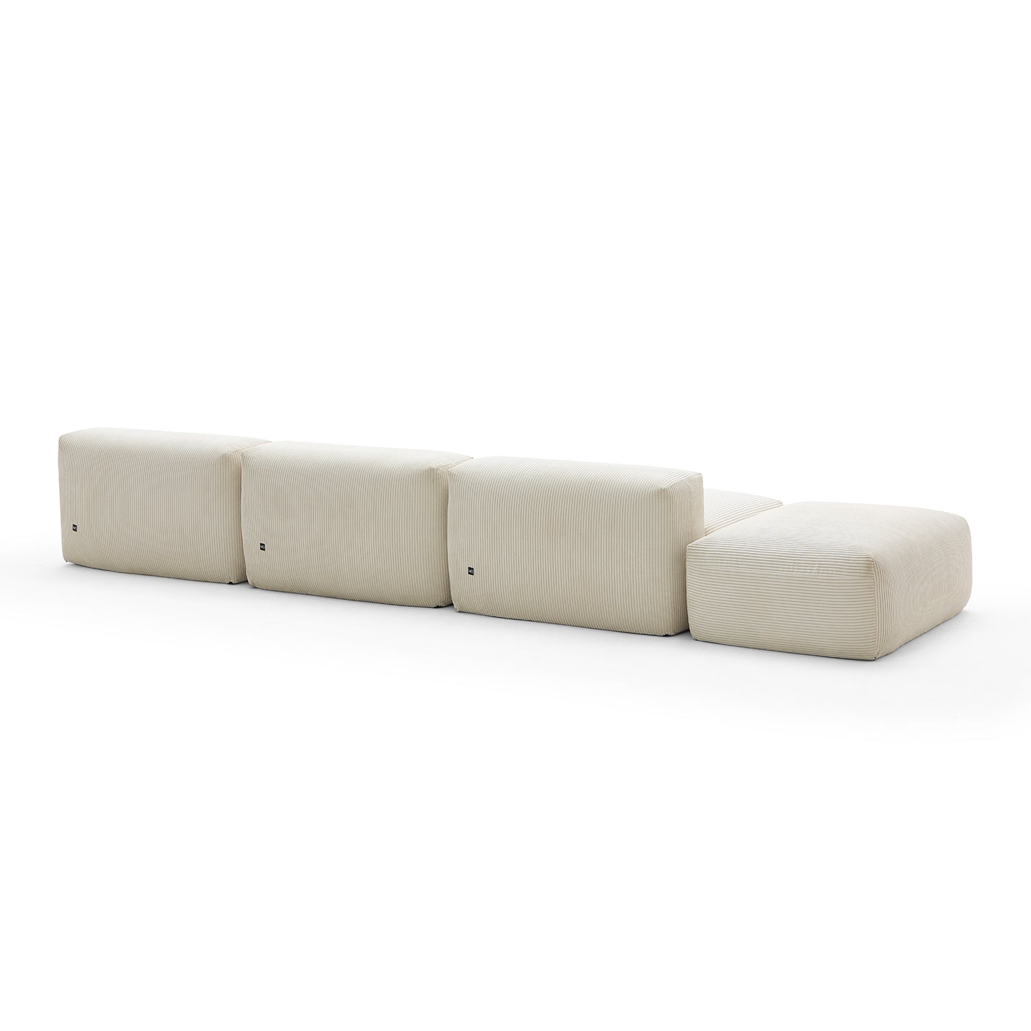 Mellow Open Sectional with Ottoman - Mario Capasa