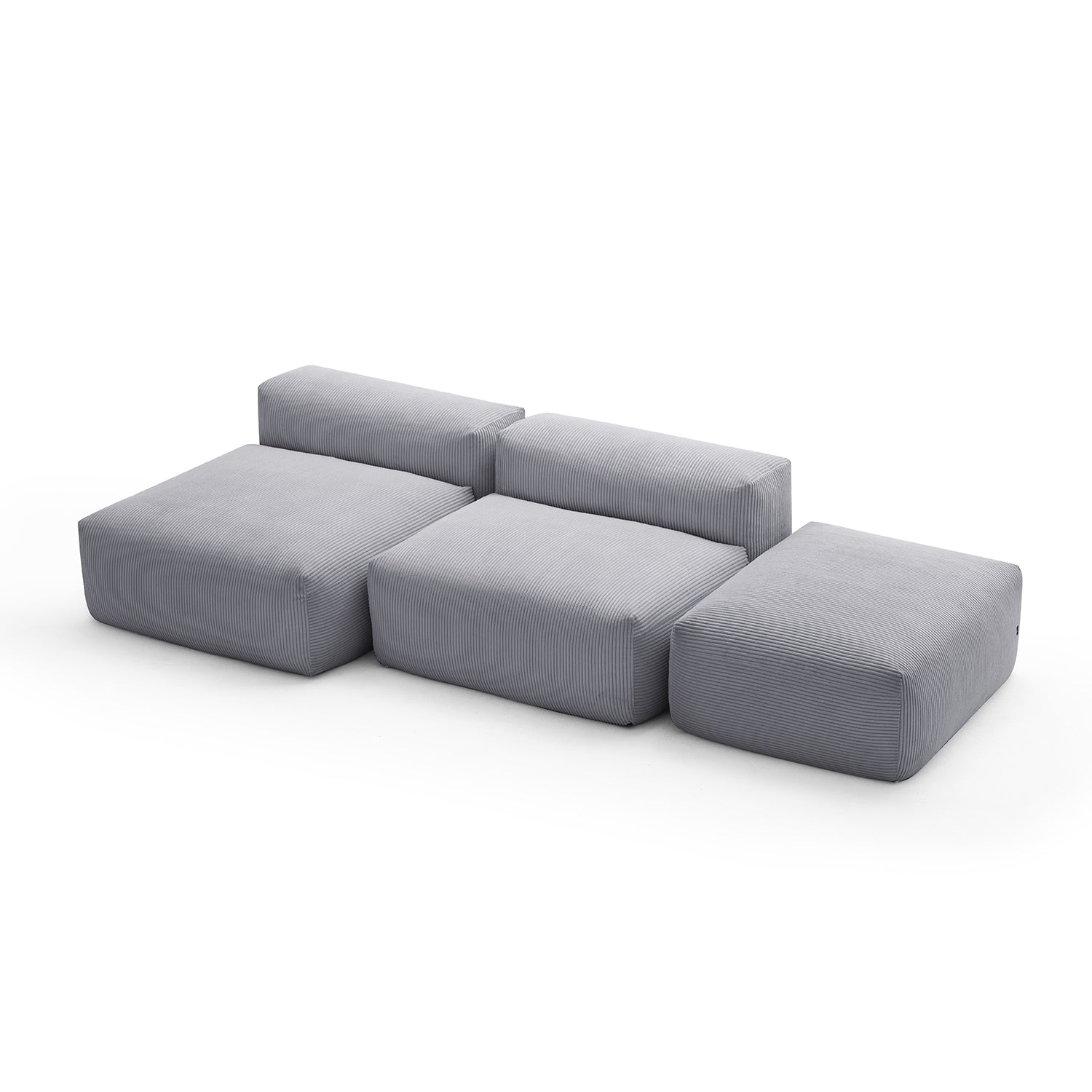 Mellow Open Sectional with Ottoman - Mario Capasa