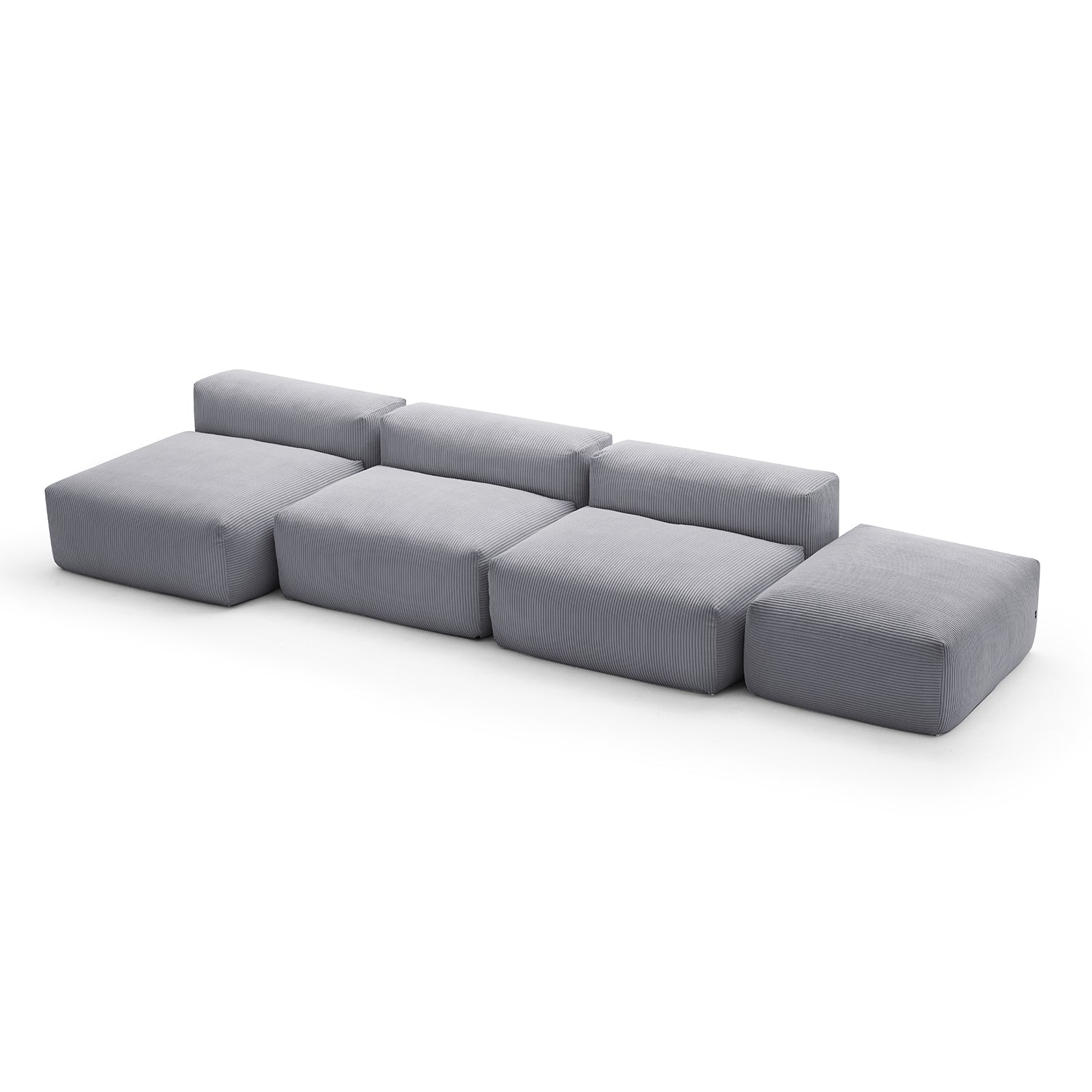 Mellow Open Sectional with Ottoman - Mario Capasa