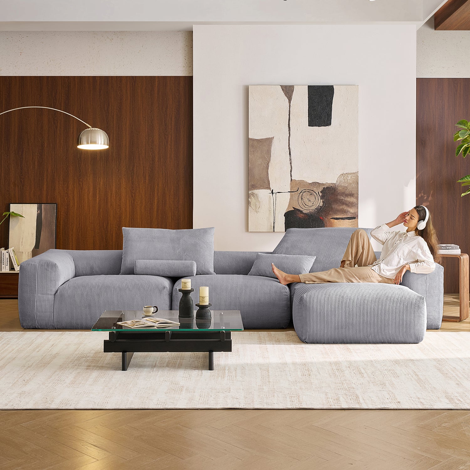 Mellow Sectional with Ottoman