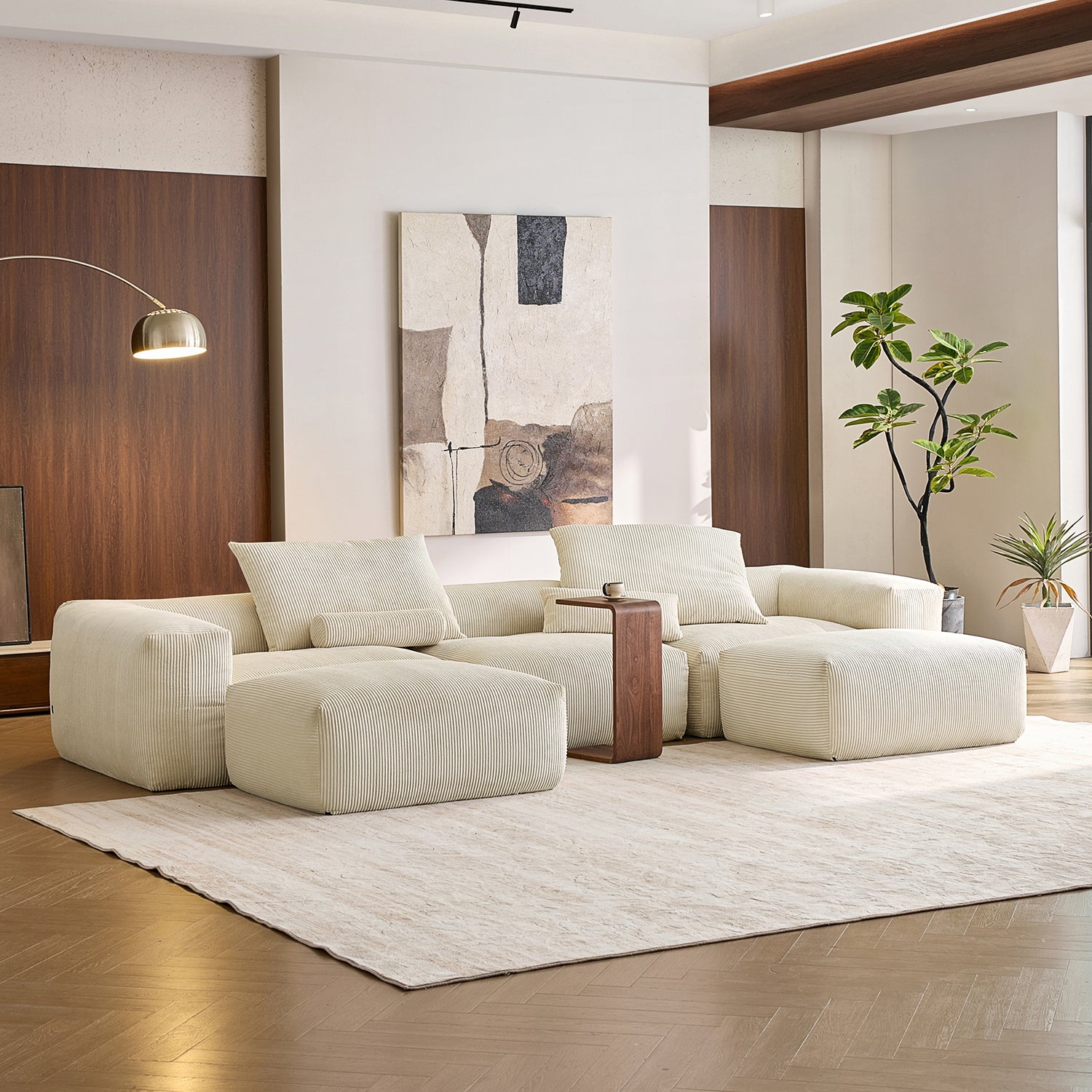 Mellow U Sectional with Ottoman - Mario Capasa
