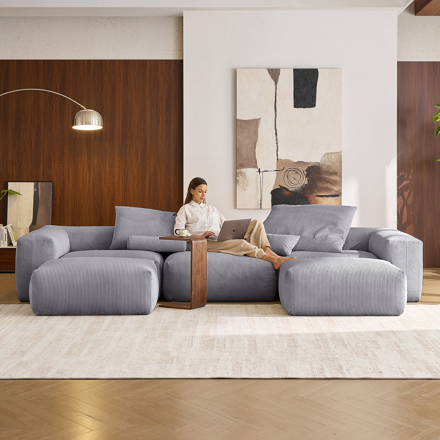 Mellow U Sectional with Ottoman - Mario Capasa