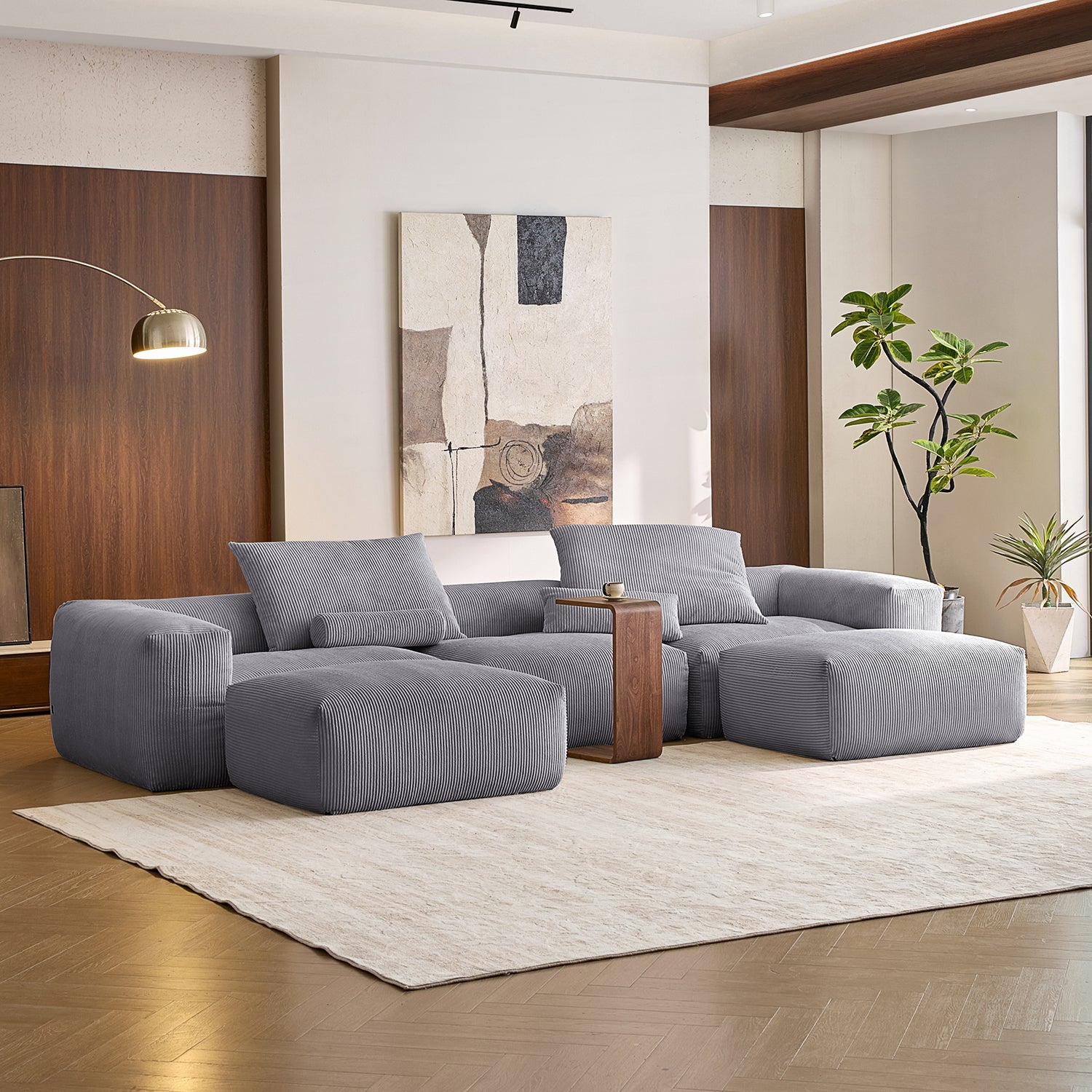 Mellow U Sectional with Ottoman - Mario Capasa