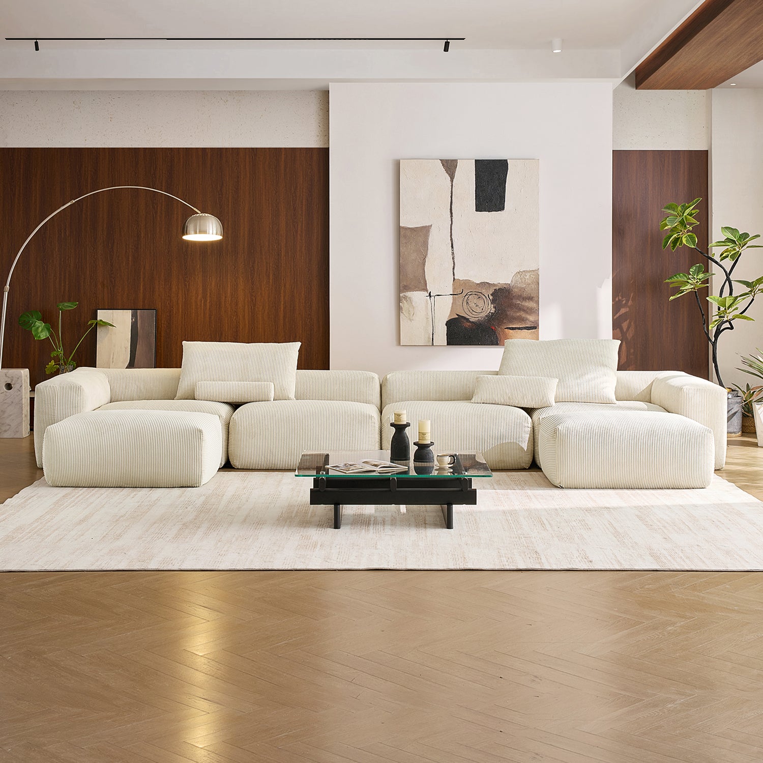 Mellow U Sectional with Ottoman - Mario Capasa