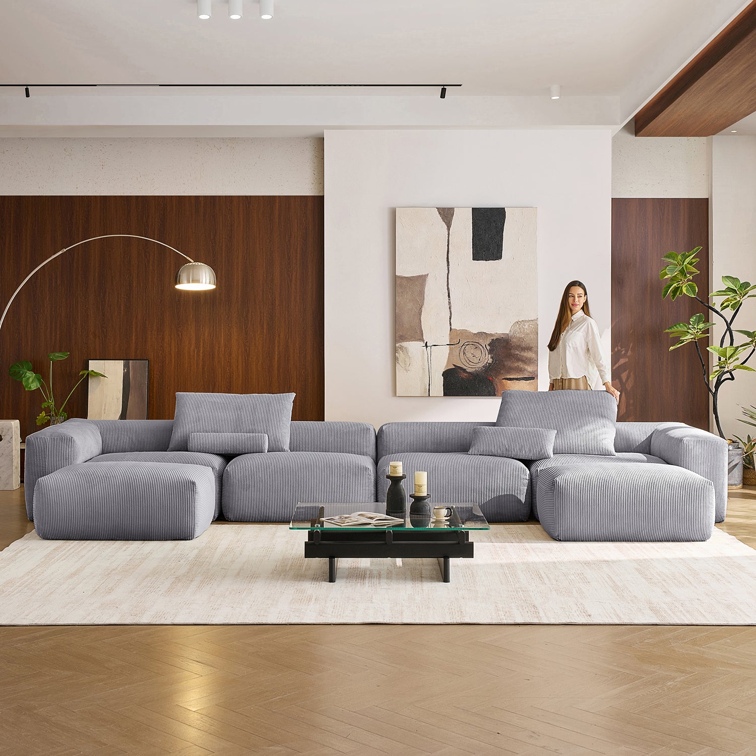 Mellow U Sectional with Ottoman - Mario Capasa