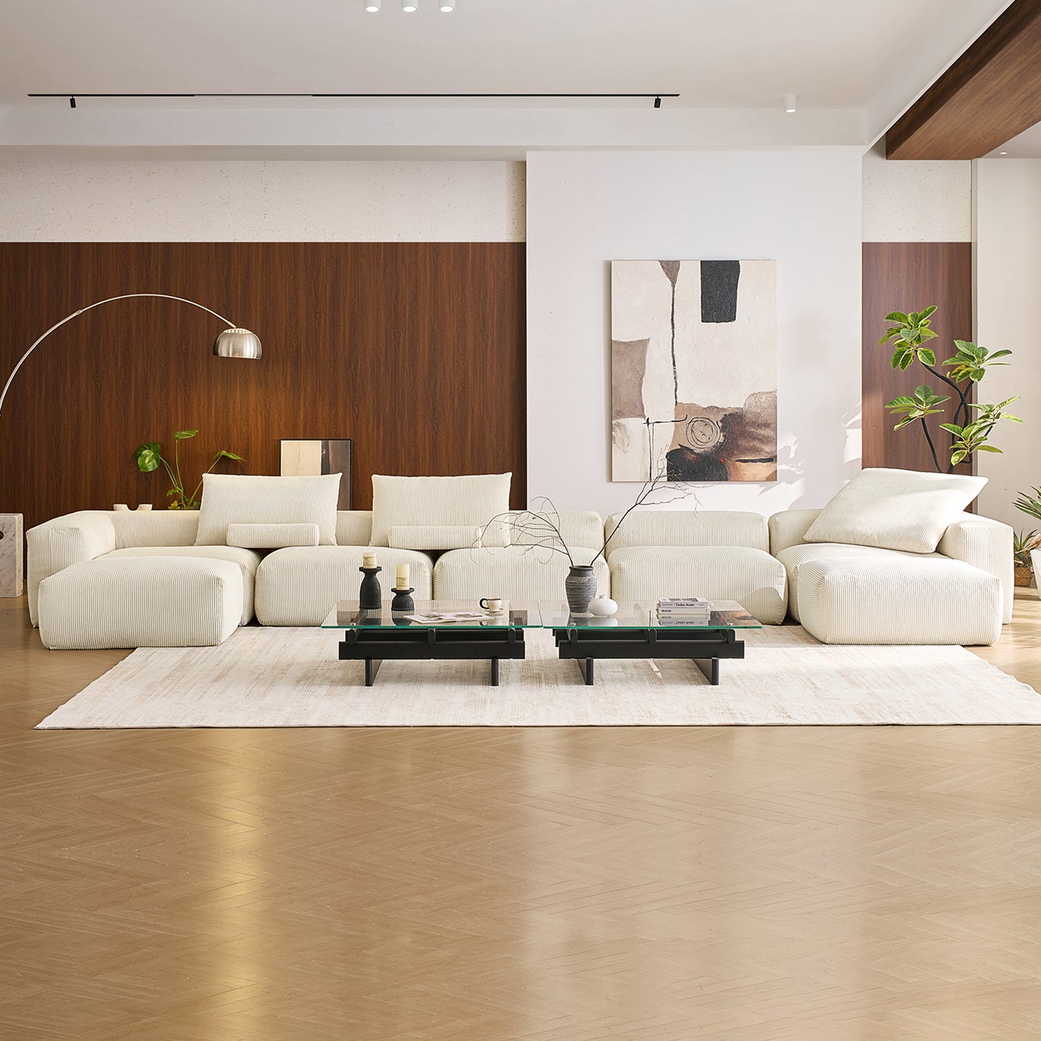 Mellow U Sectional with Ottoman - Mario Capasa