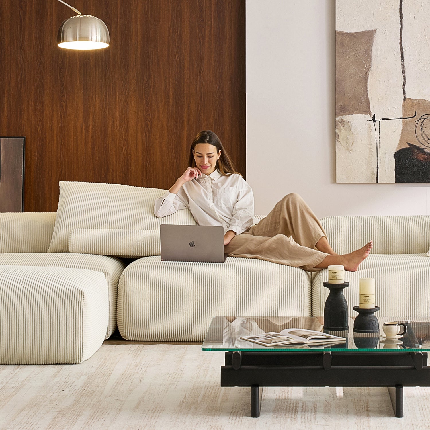 Mellow U Sectional with Ottoman - Mario Capasa