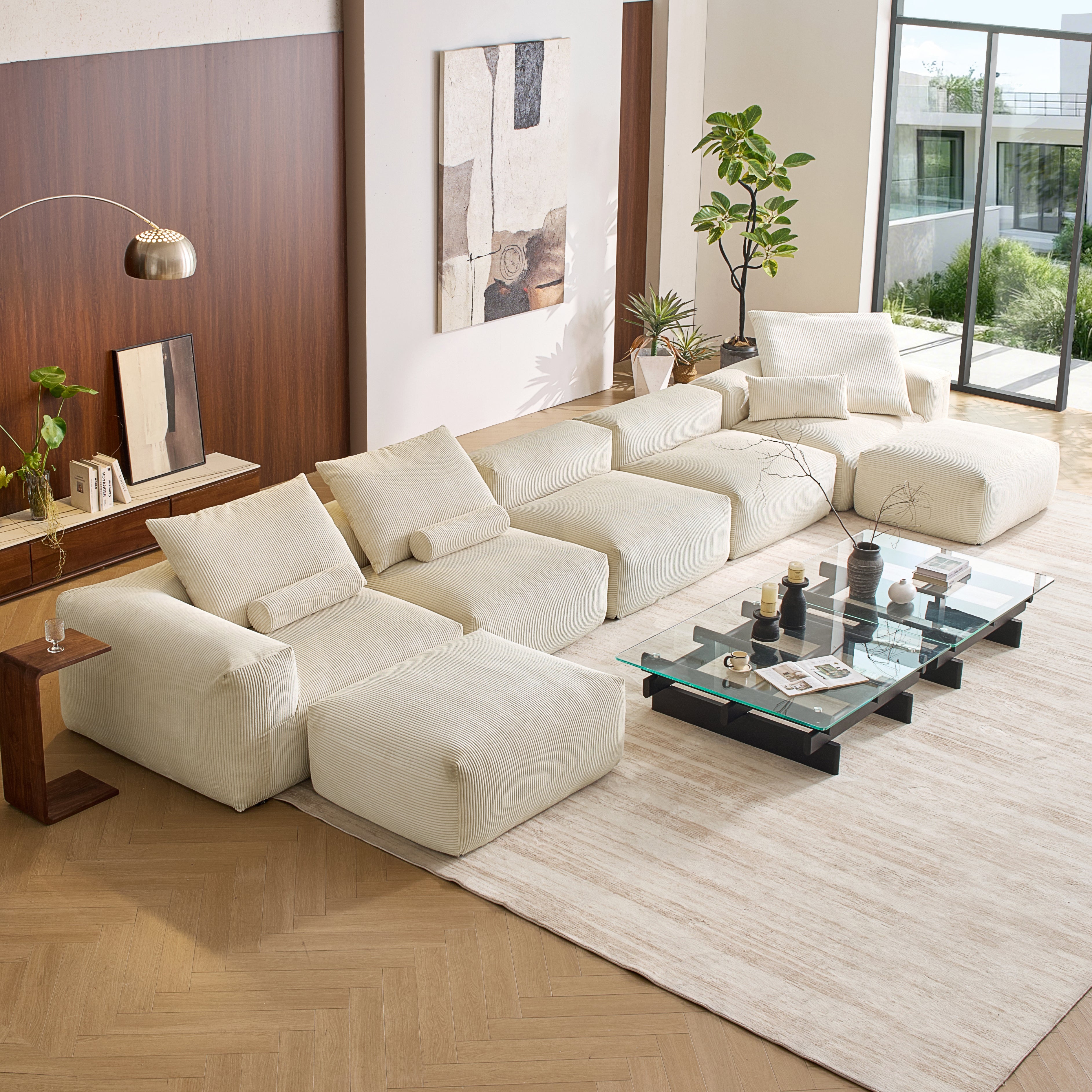 Mellow U Sectional with Ottoman - Mario Capasa