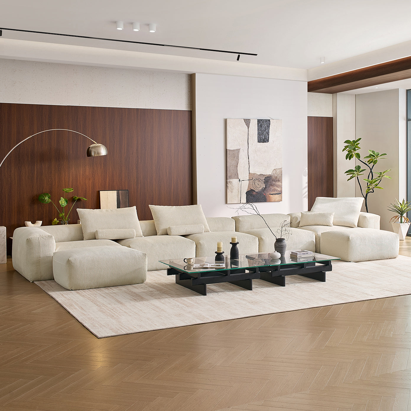 Mellow U Sectional with Ottoman - Mario Capasa