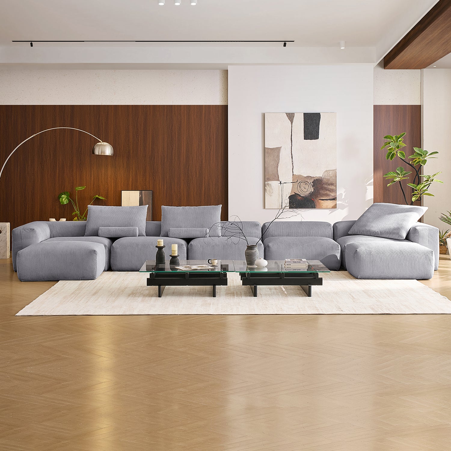 Mellow U Sectional with Ottoman - Mario Capasa